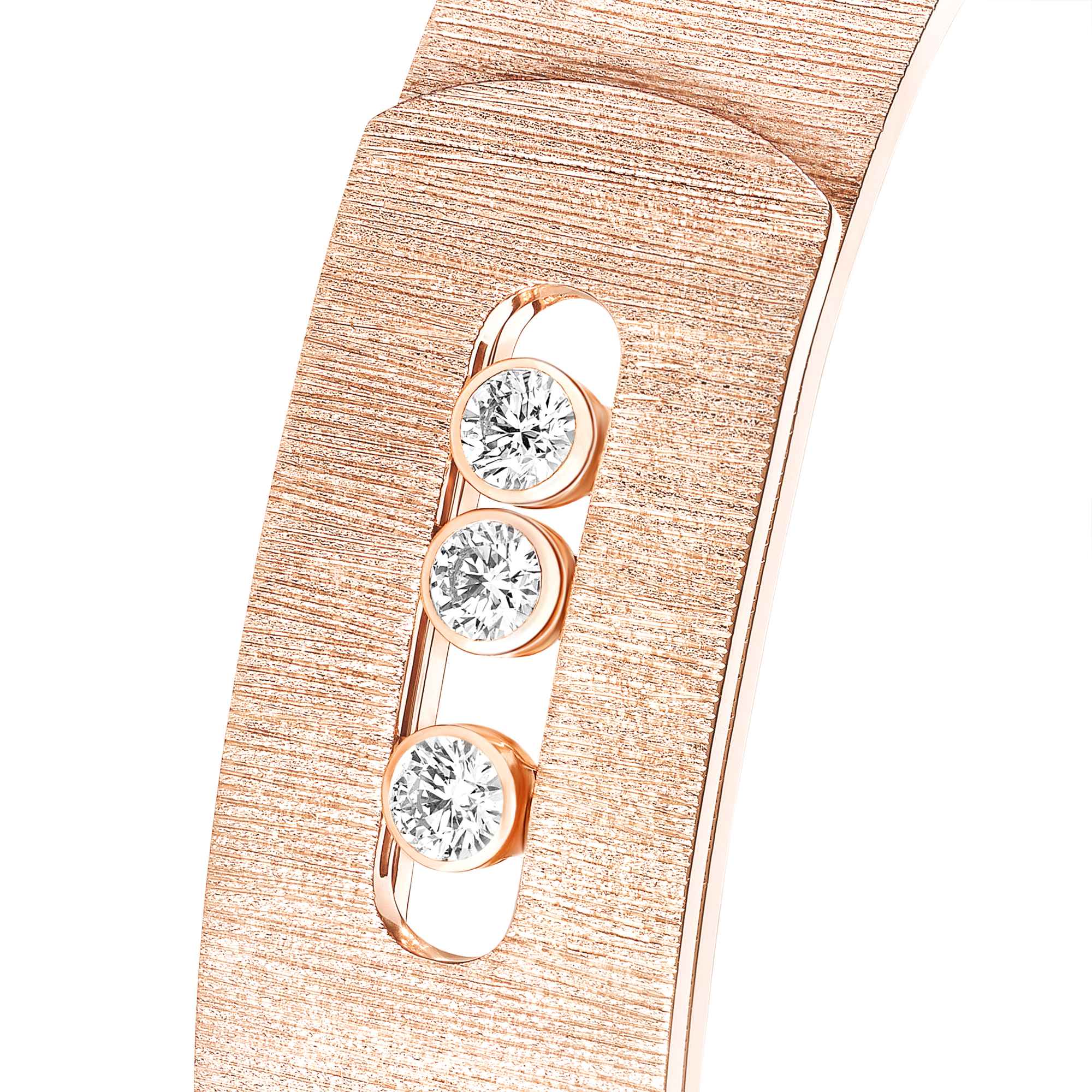 Messika Move Noa Ciselé GM Armreif (14514-PG) aus Roségold mit Diamant