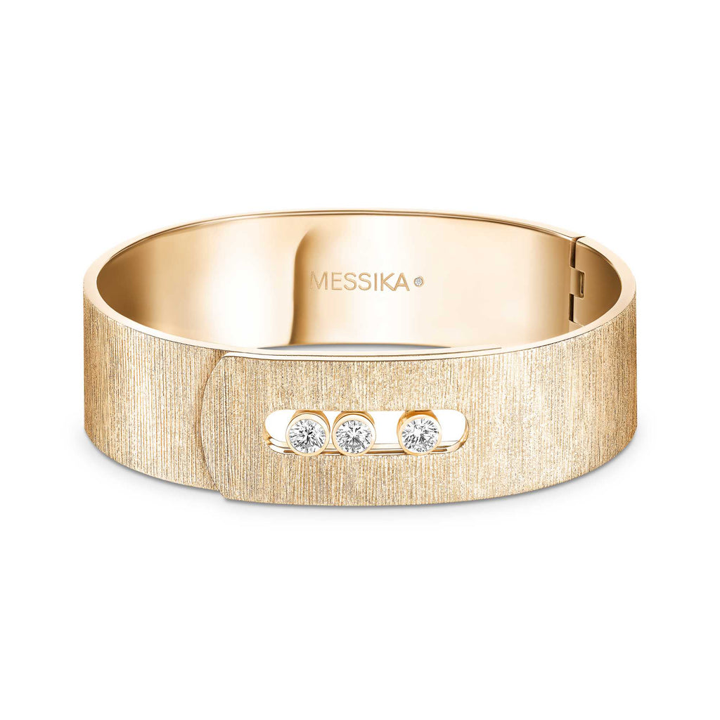 Messika Move Noa Ciselé GM Armreif (14514-YG) aus Gelbgold mit Diamant