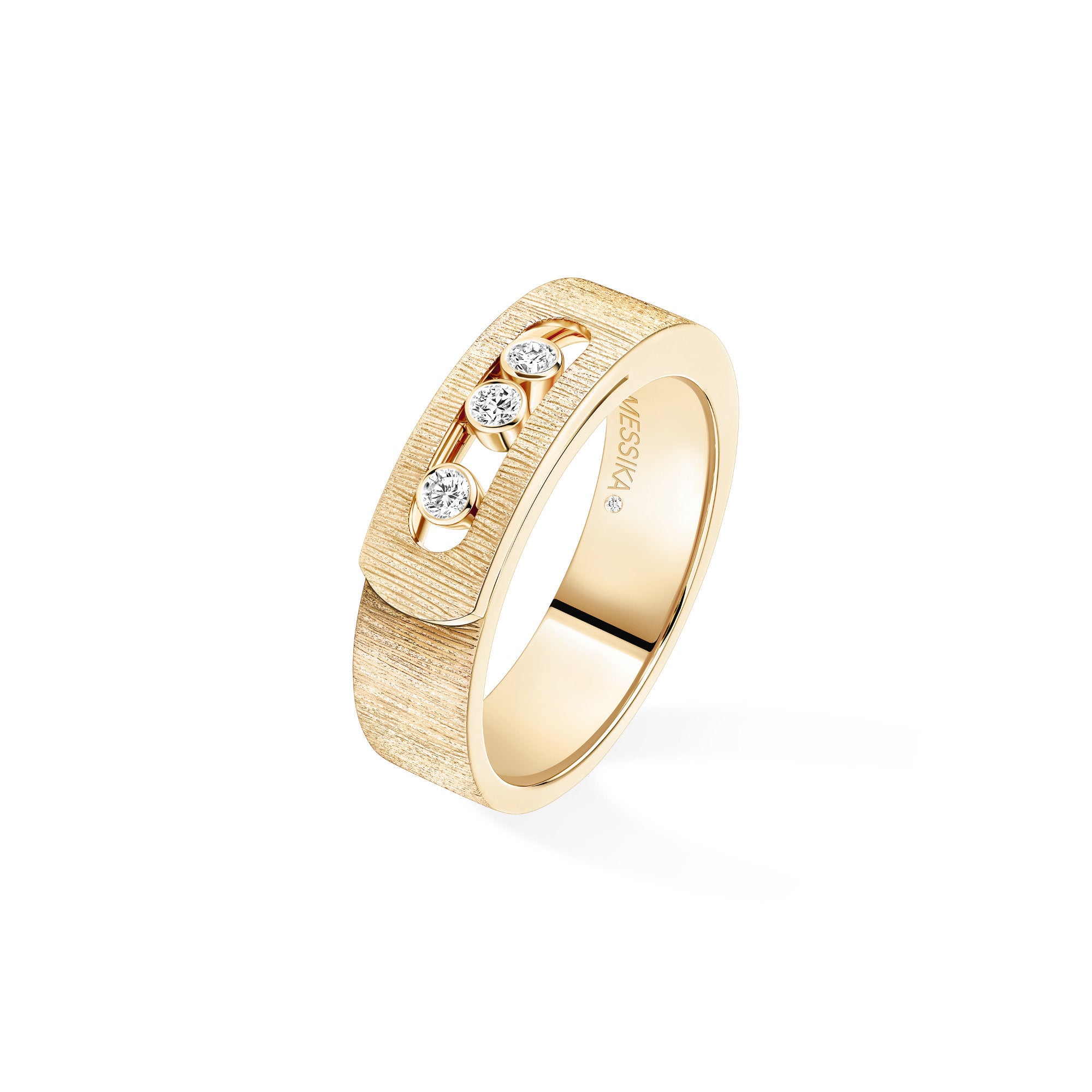 Messika Move Noa Ciselé Ring (14482-YG) aus Gelbgold mit Diamant