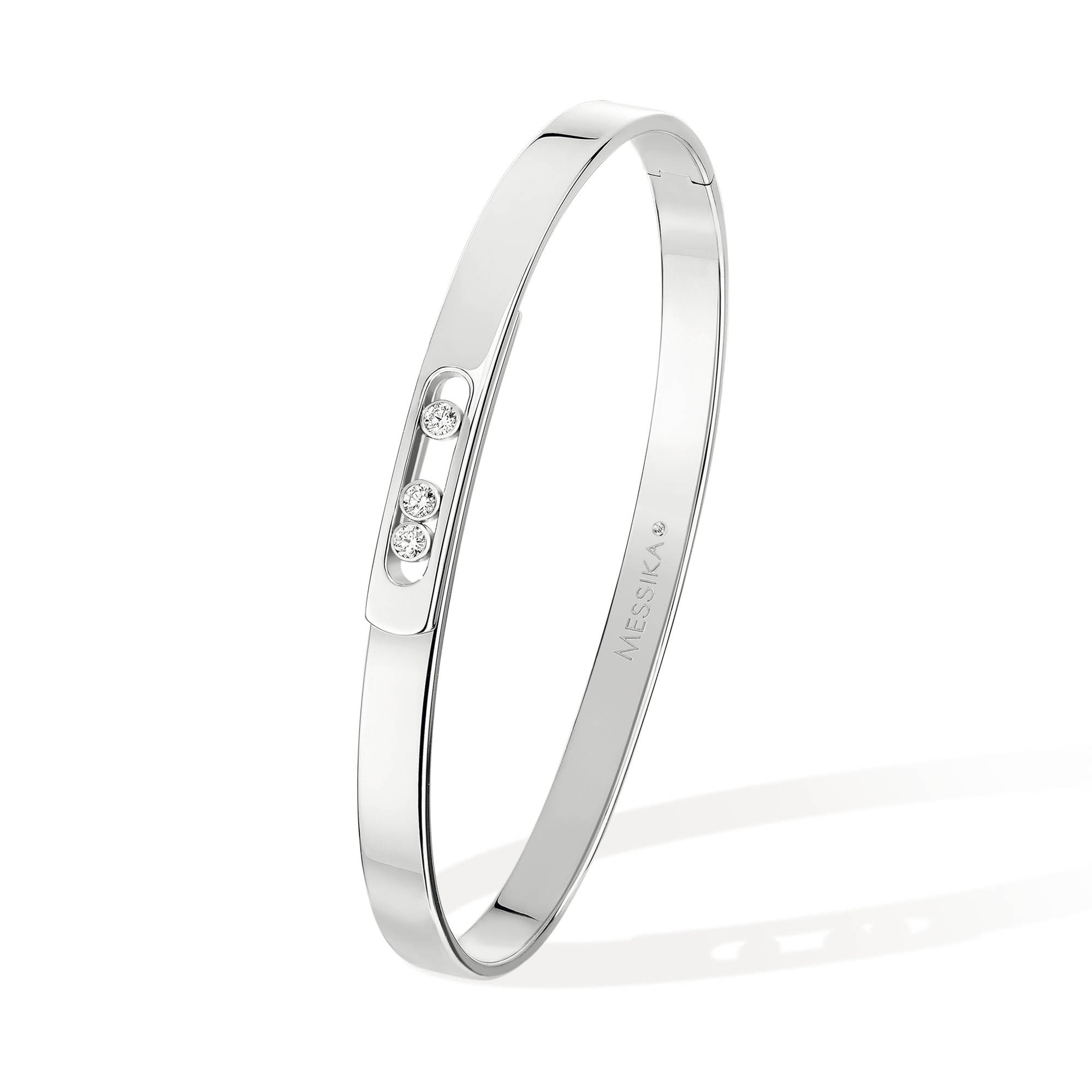 Messika Move Noa Diamant Armreif (10092-WG) aus Tricolor-Gold mit Diamant
