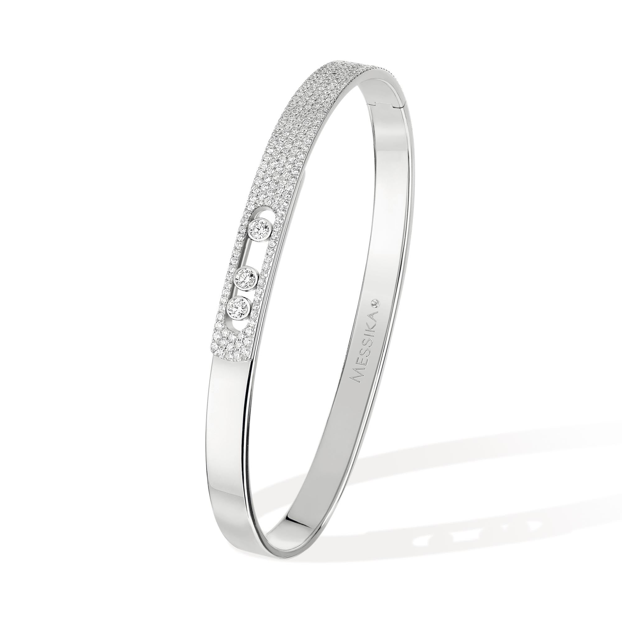 Messika Move Noa Diamant Armreif (10093-WG) aus Tricolor-Gold mit Diamant