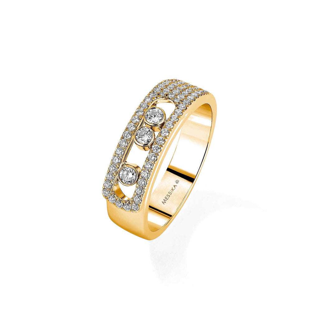Messika Move Noa Pavé Ring (06129-YG) aus Gelbgold mit Diamant