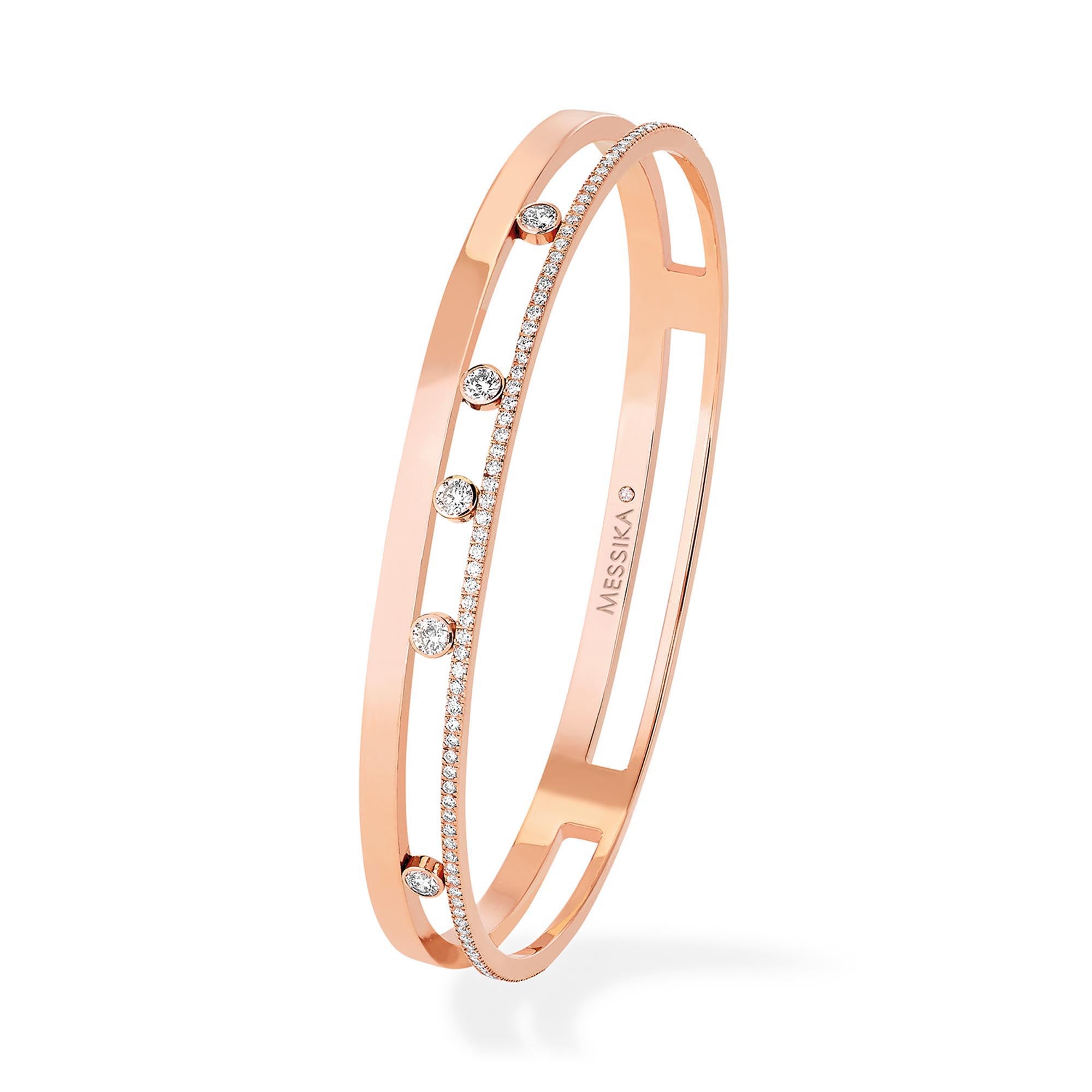 Messika Move Romane Armreif (06514-PG) aus Roségold mit Diamant