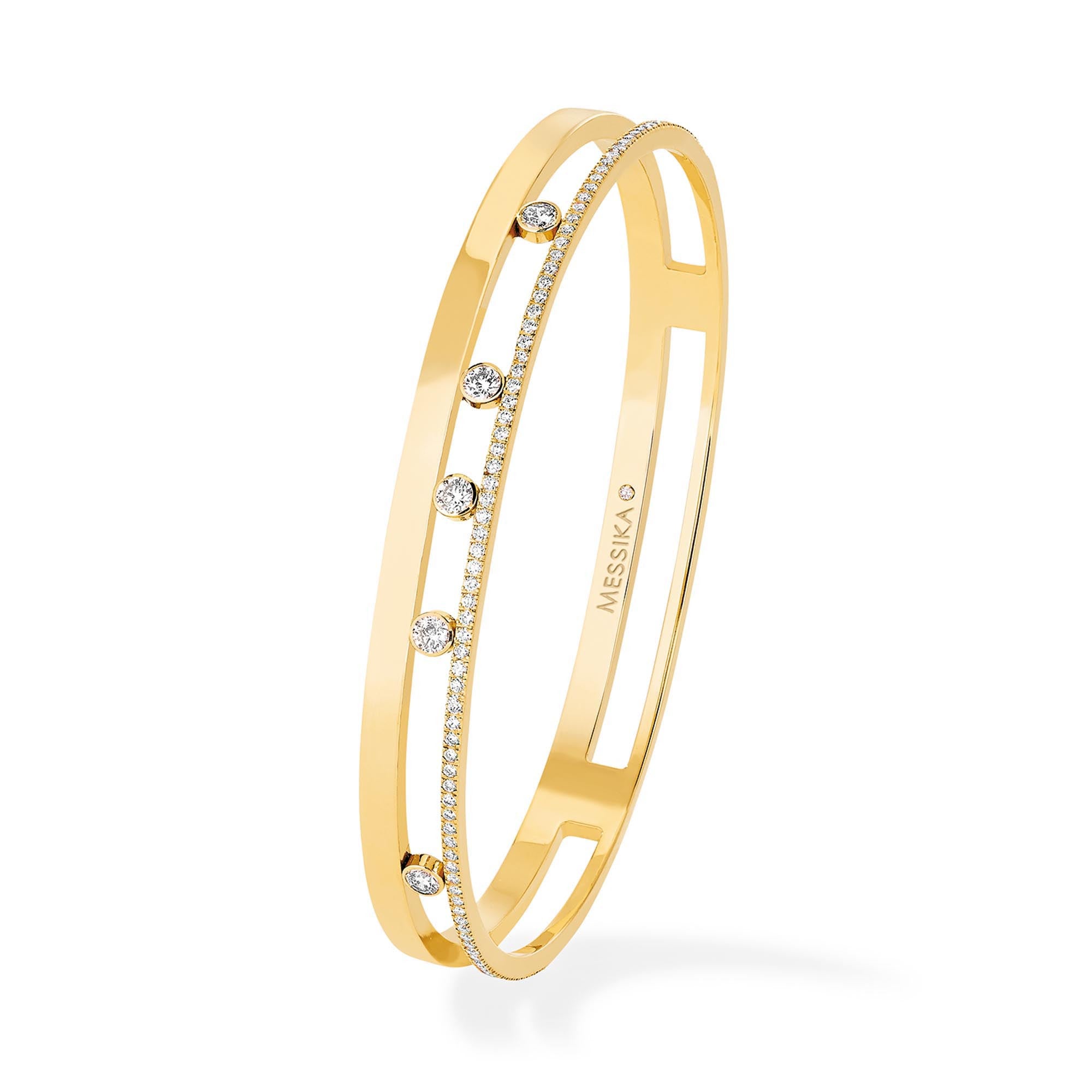 Messika Move Romane Armreif (06514-YG) aus Gelbgold mit Diamant