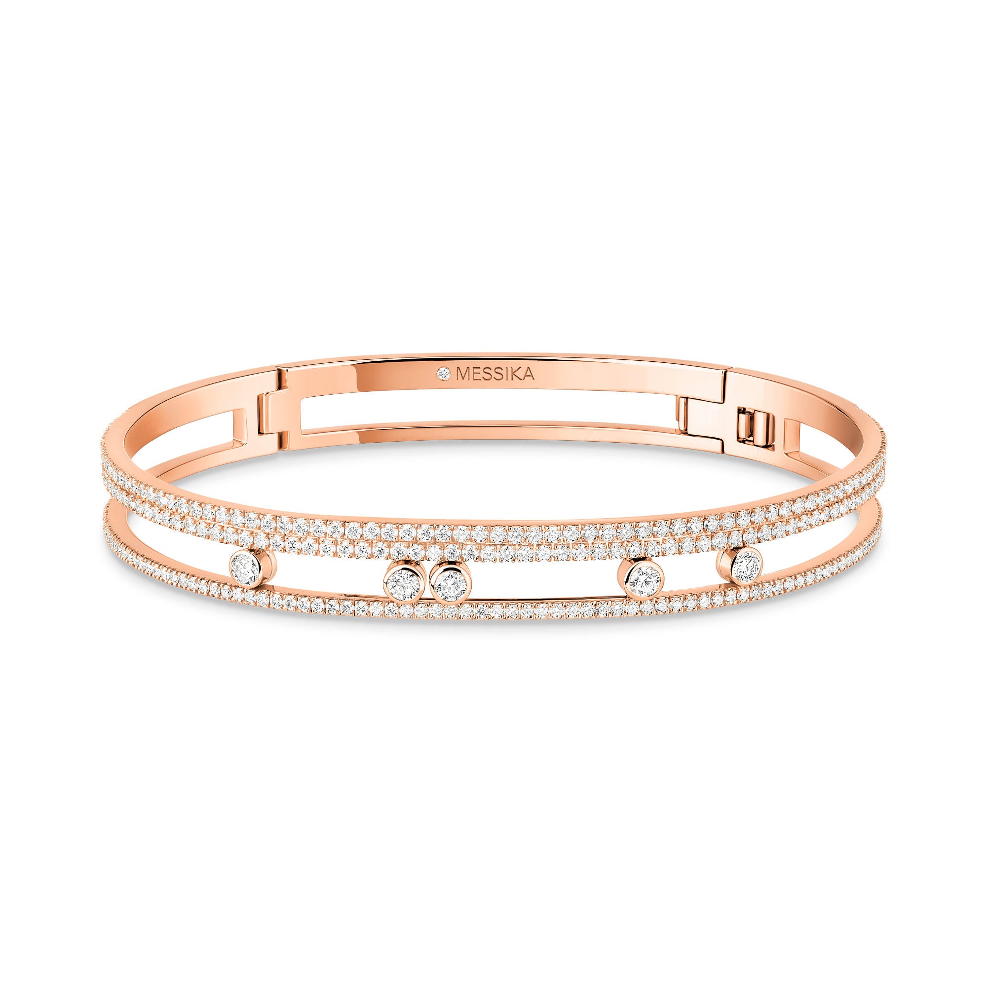 Messika Move Romane Armreif (13914-PG) aus Roségold mit Diamant