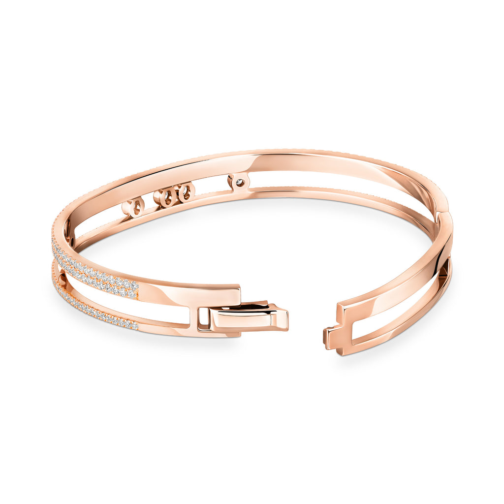 Messika Move Romane Armreif (13914-PG) aus Roségold mit Diamant