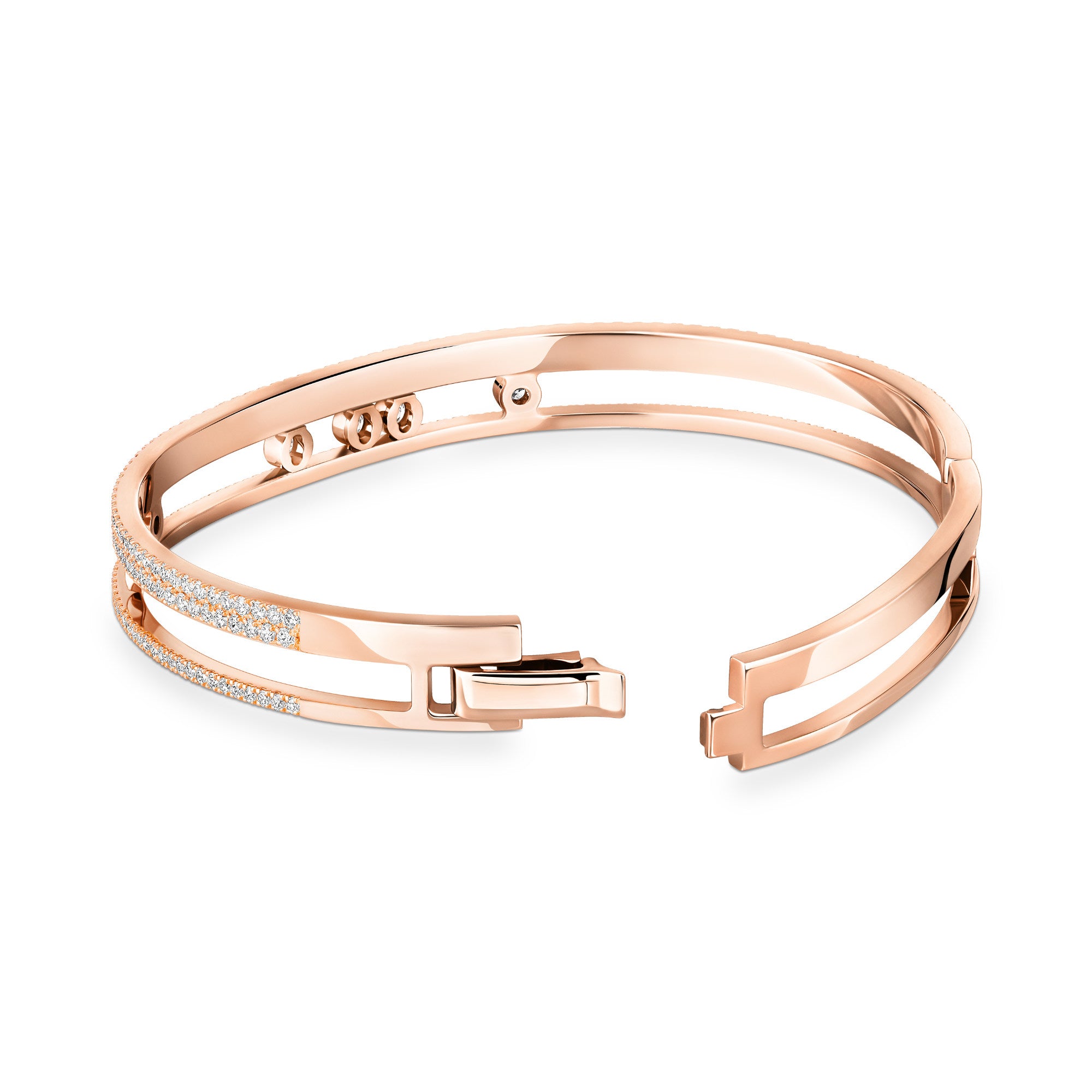 Messika Move Romane Armreif (13914-PG) aus Roségold mit Diamant