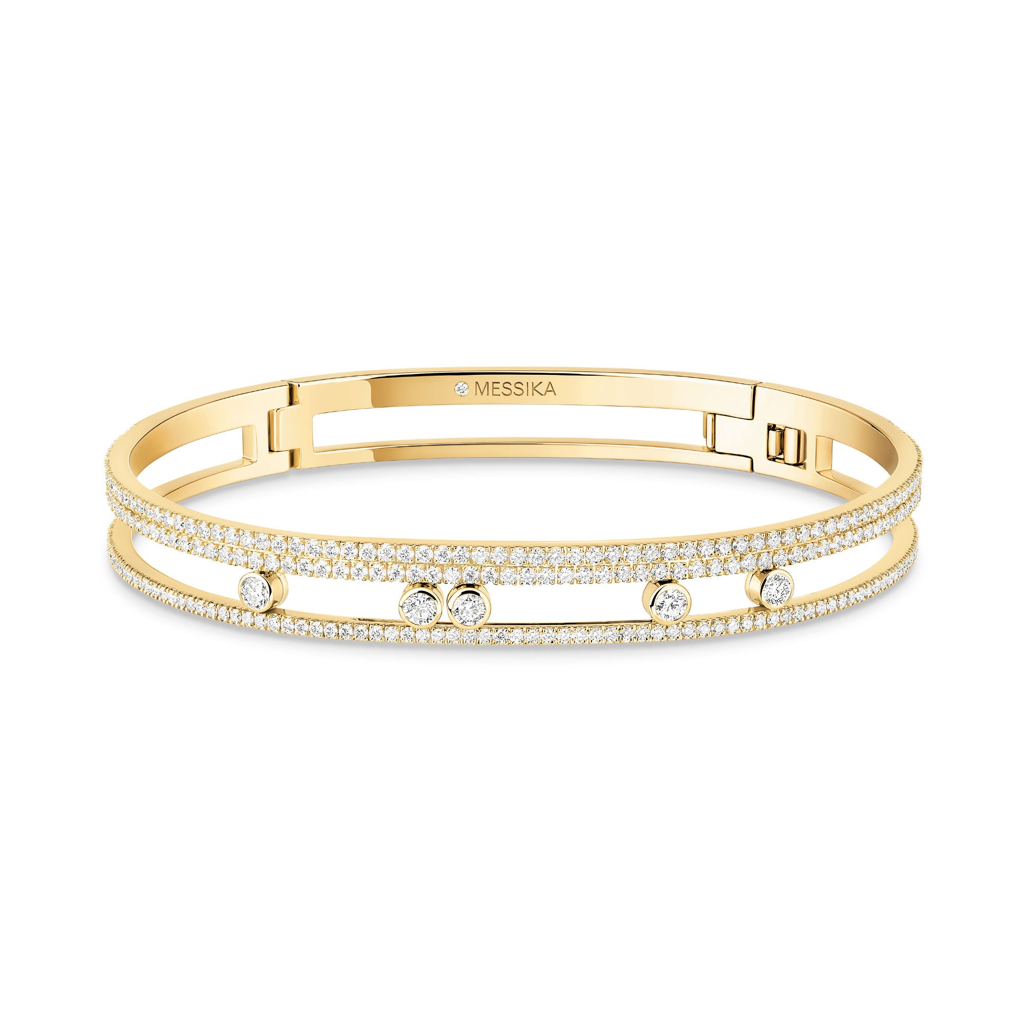 Messika Move Romane Armreif (13914-YG) aus Gelbgold mit Diamant