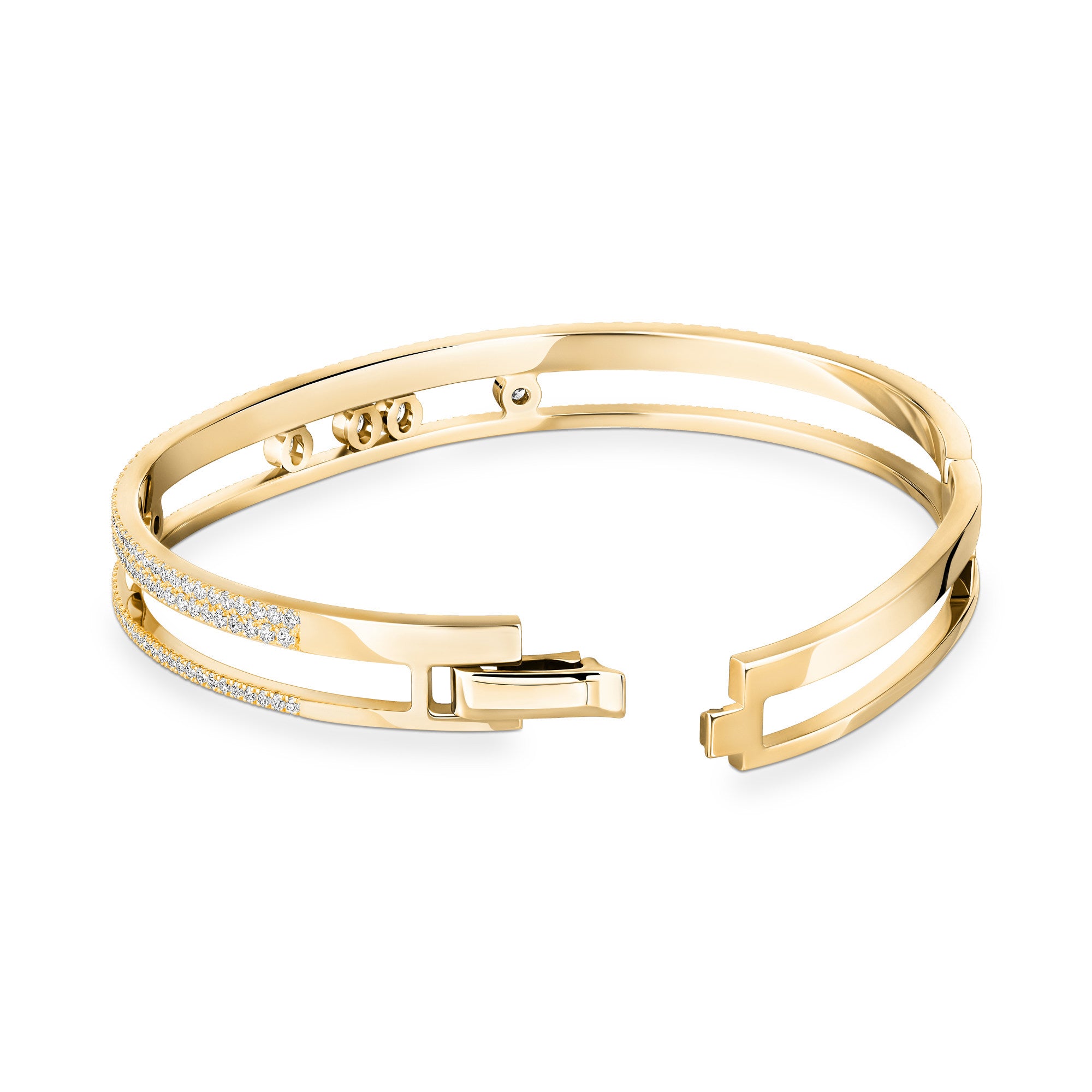 Messika Move Romane Armreif (13914-YG) aus Gelbgold mit Diamant