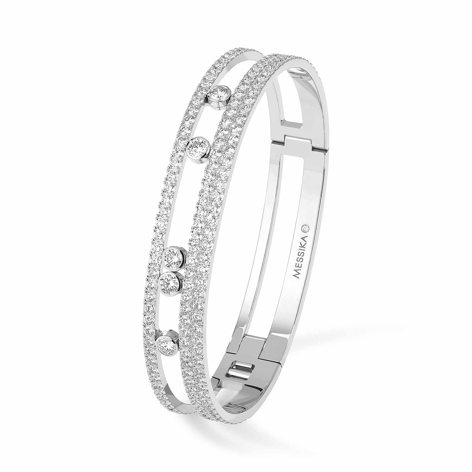 Messika Move Romane GM Pavée Armspange (06733-WG) aus Weißgold mit Diamant