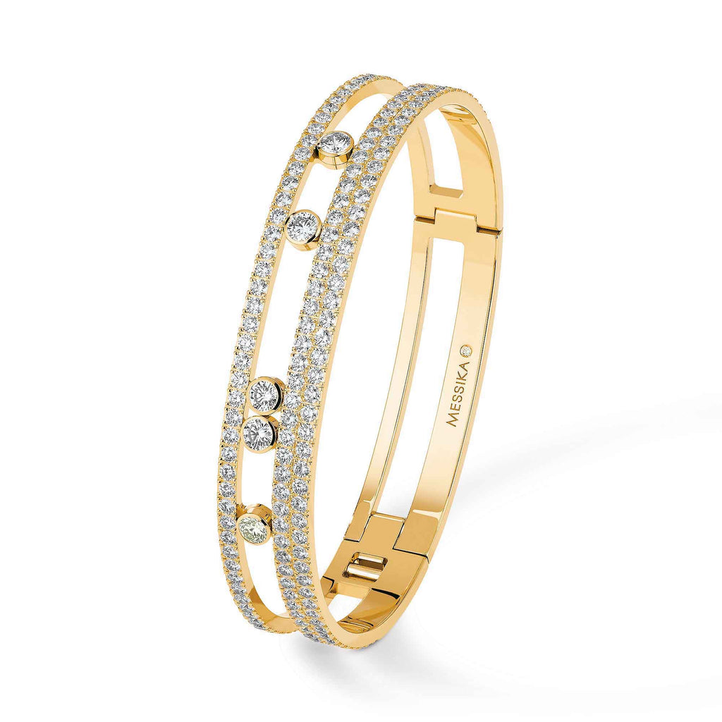 Messika Move Romane GM Pavée Armspange (06733-YG) aus Gelbgold mit Diamant
