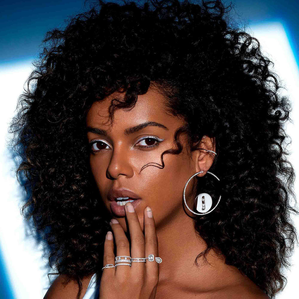 Messika Move Romane GM Pavée Ring (07205-WG) aus Weißgold mit Diamant