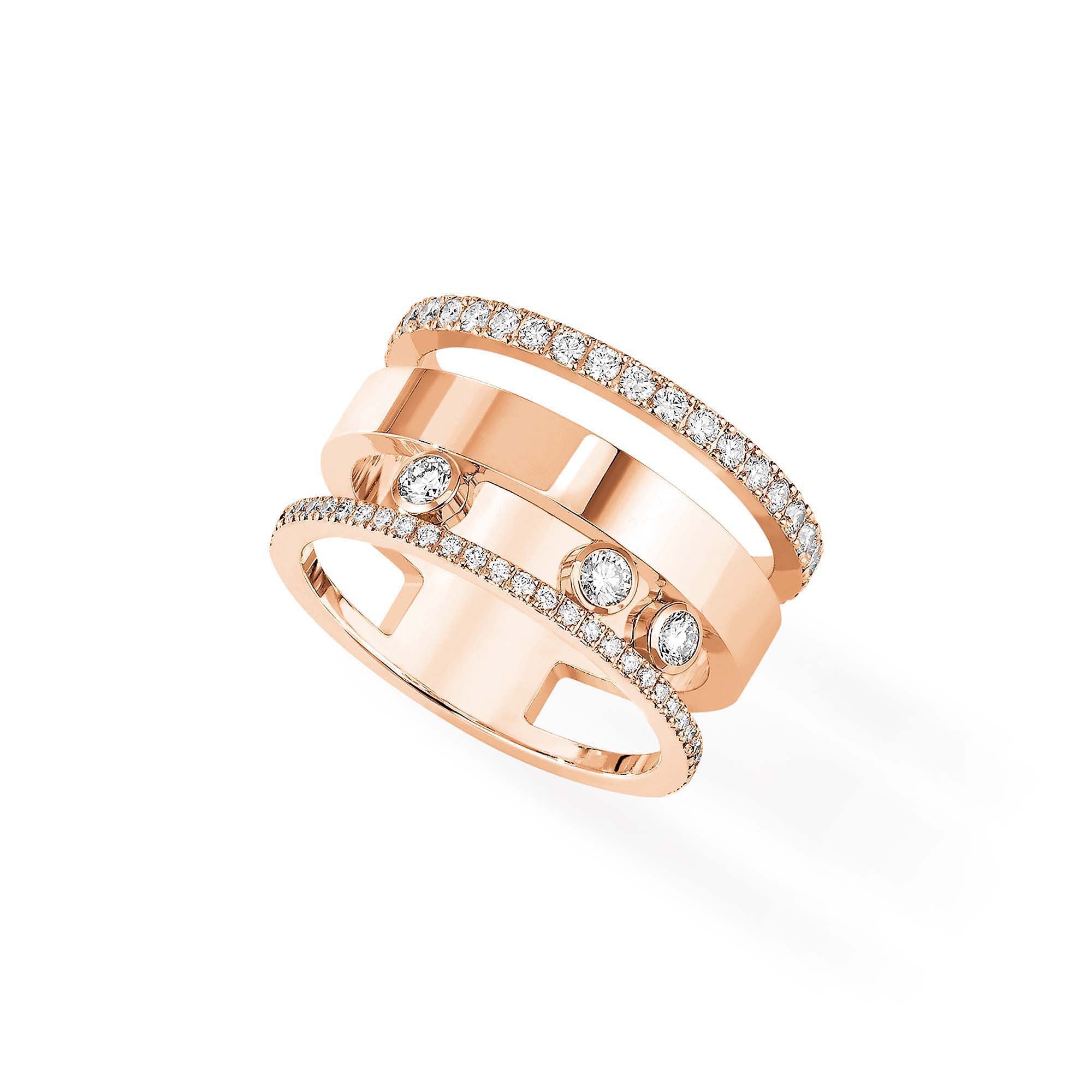 Messika Move Romane GM Ring (06659-PG) aus Roségold mit Diamant