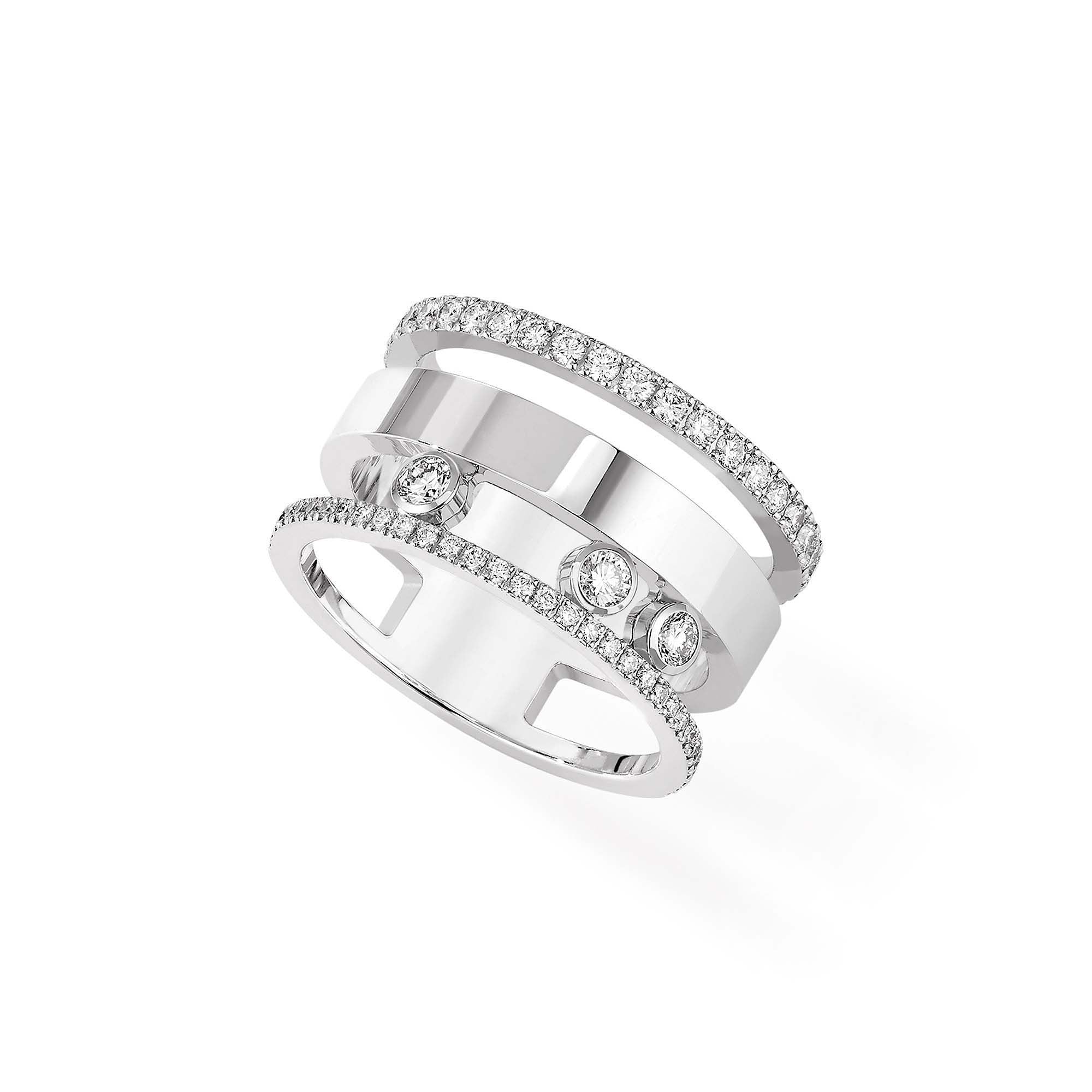 Messika Move Romane GM Ring (06659-WG) aus Weißgold mit Diamant