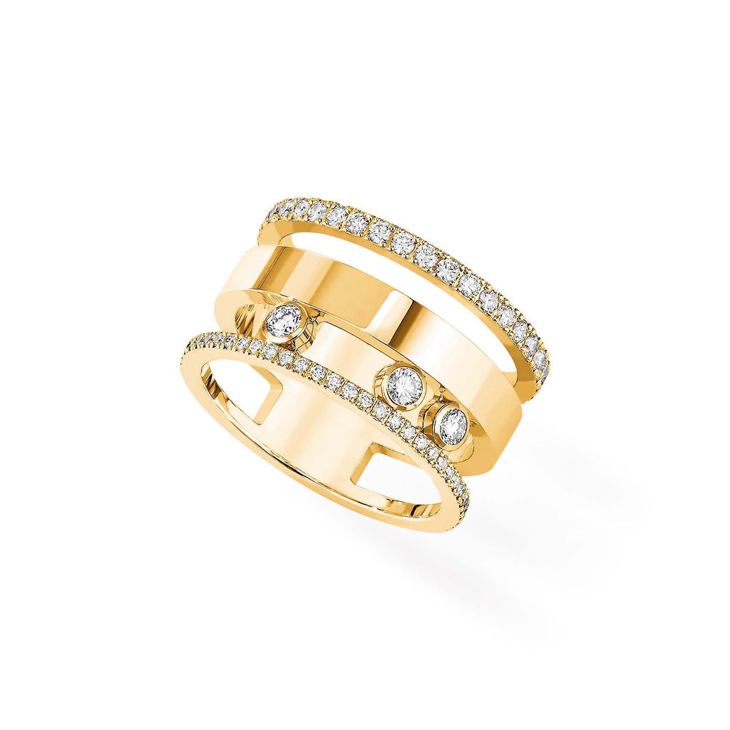 Messika Move Romane GM Ring (06659-YG) aus Gelbgold mit Diamant