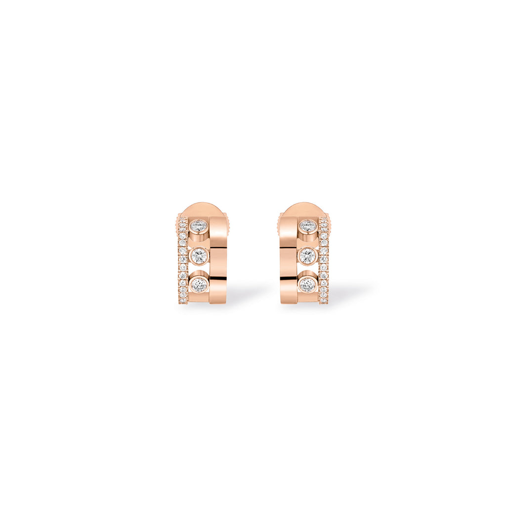 Messika Move Romane Mini Creolen (07178-PG) aus Roségold mit Diamant
