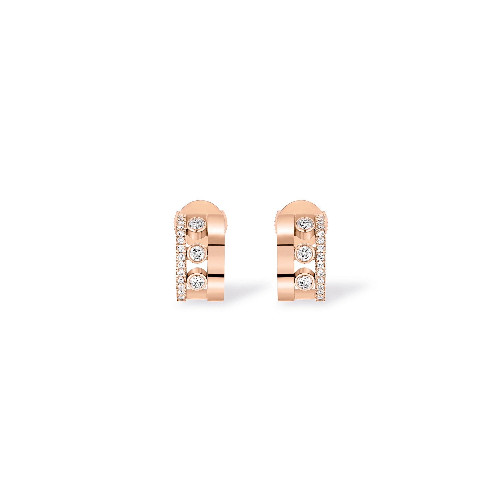 Messika Move Romane Mini Creolen (07178-PG) aus Roségold mit Diamant