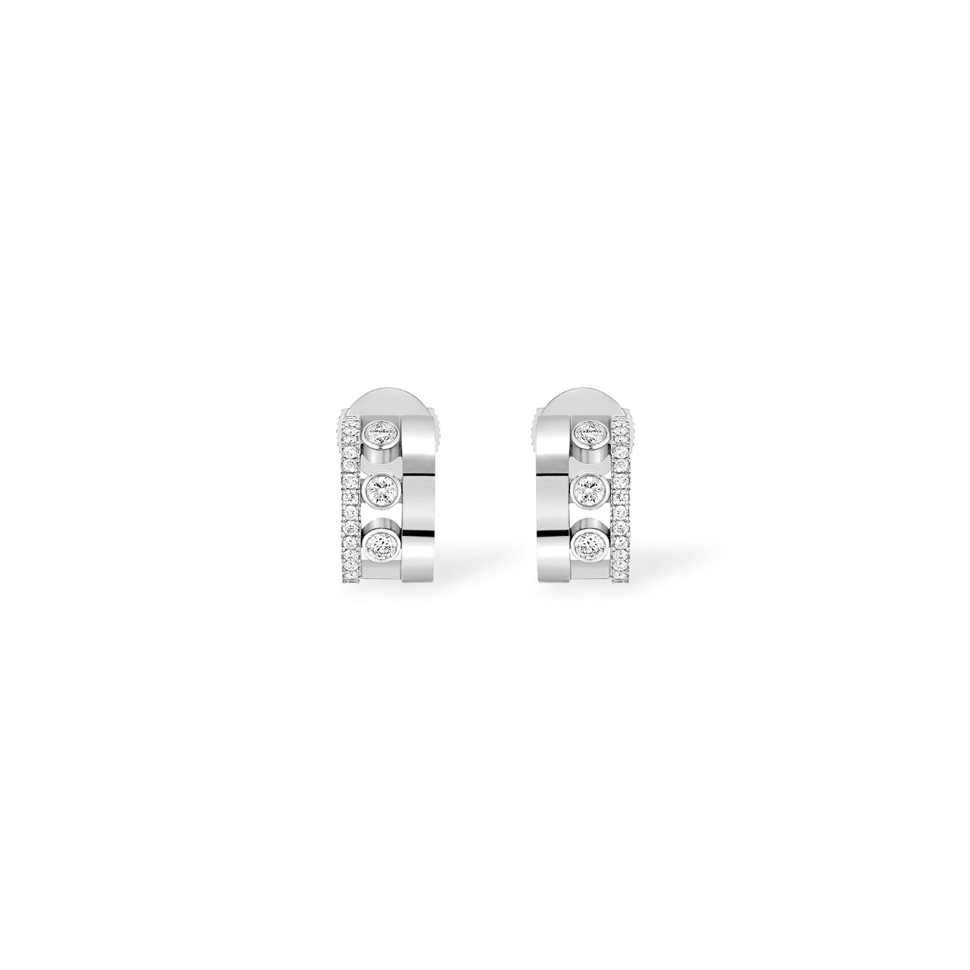 Messika Move Romane Mini Creolen (07178-WG) aus Weißgold mit Diamant