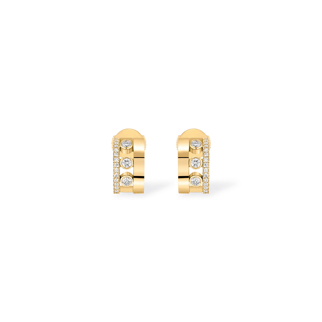 Messika Move Romane Mini Creolen (07178-YG) aus Gelbgold mit Diamant