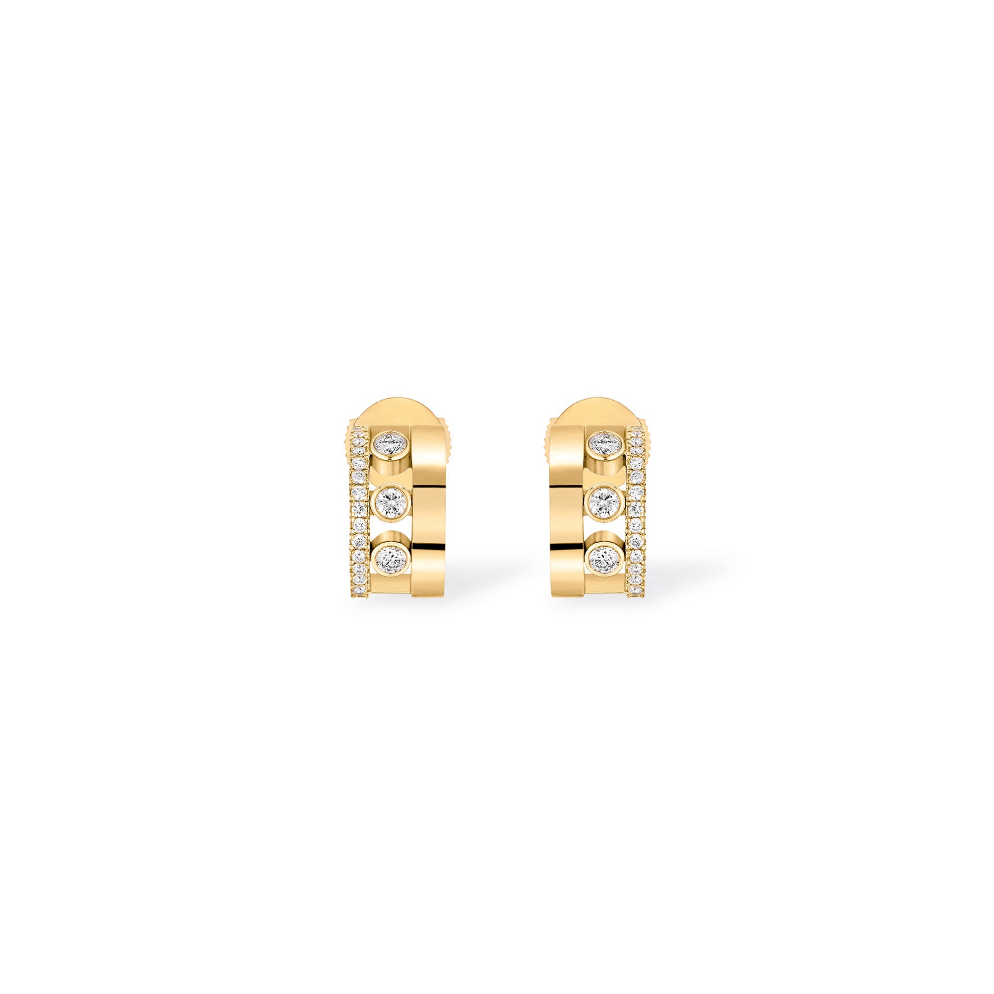 Messika Move Romane Mini Creolen (07178-YG) aus Gelbgold mit Diamant