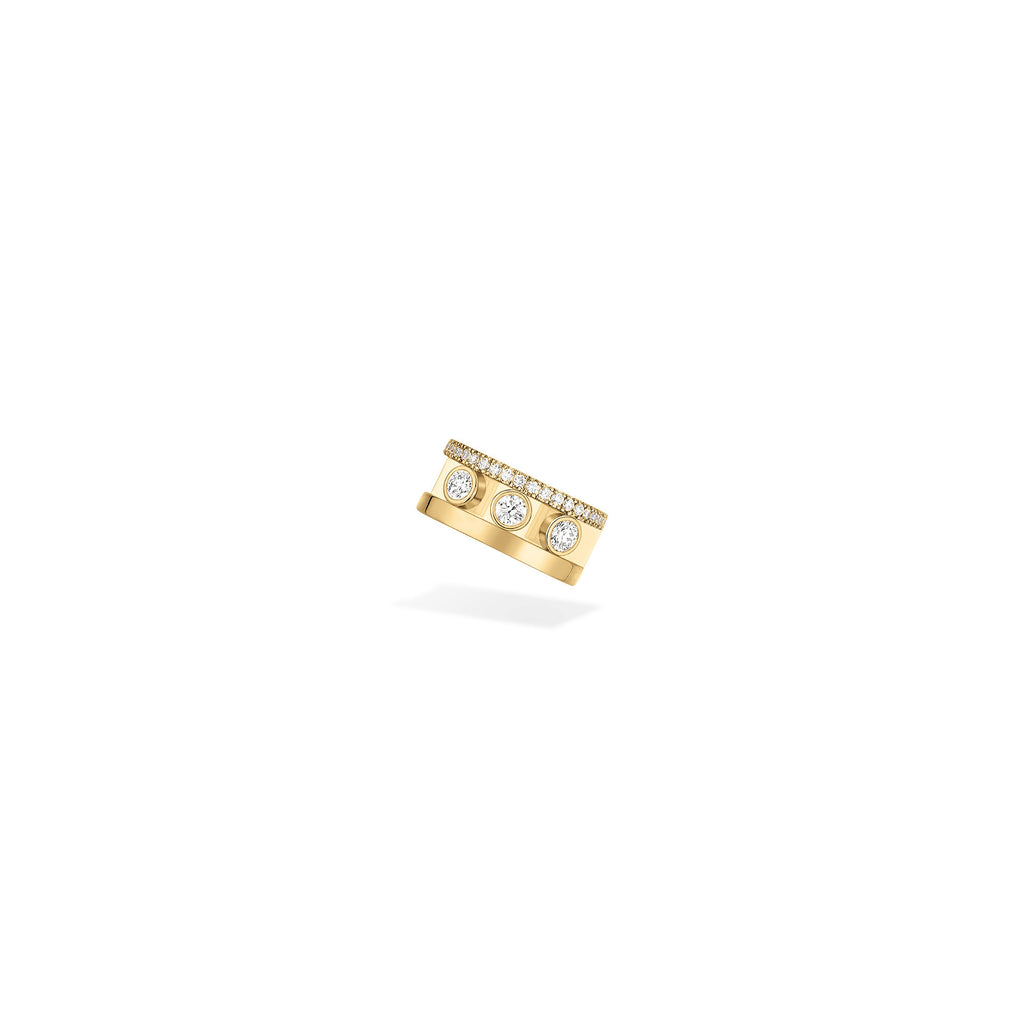 Messika Move Romane Ohrclip (10120-YG) aus Gelbgold mit Diamant