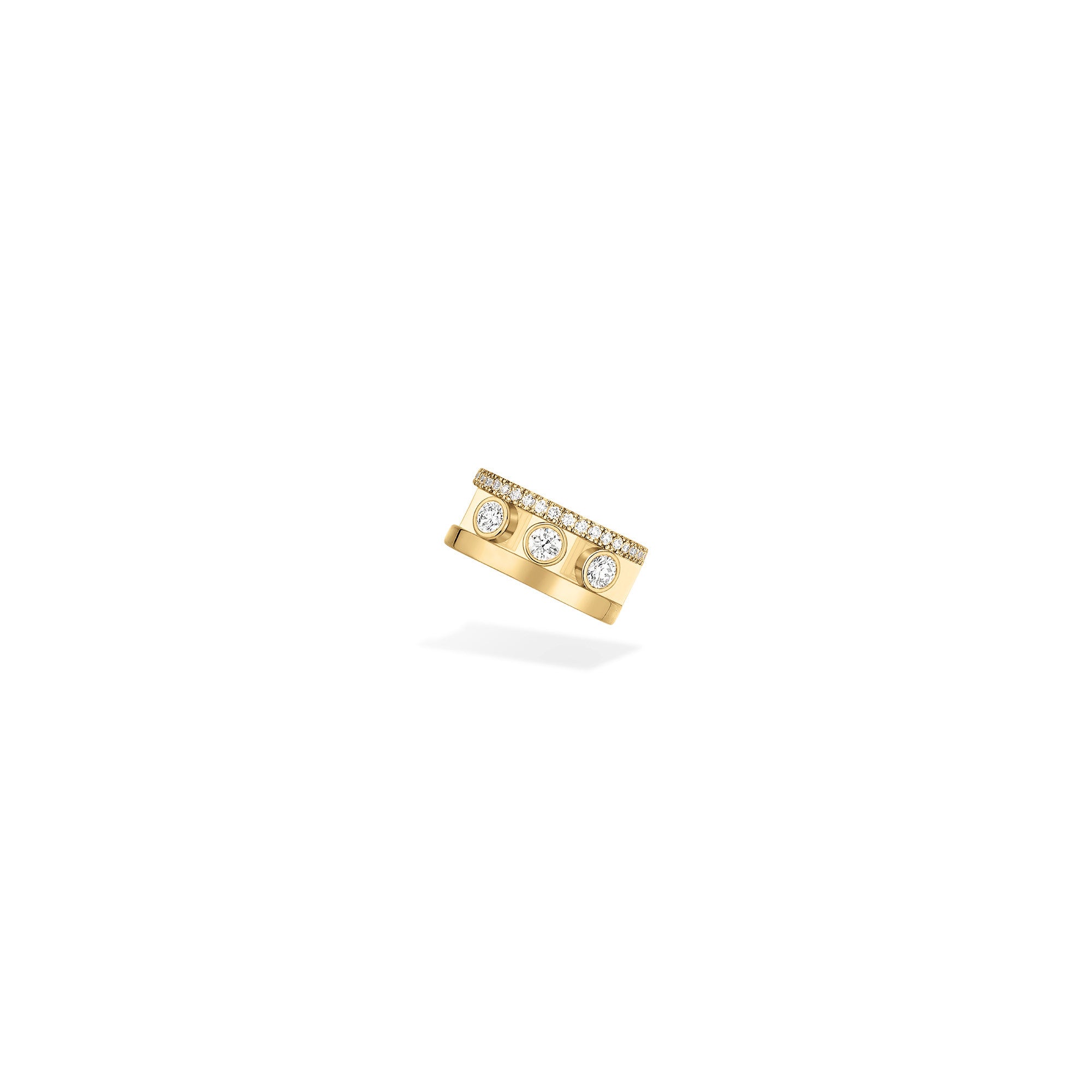 Messika Move Romane Ohrclip (10120-YG) aus Gelbgold mit Diamant