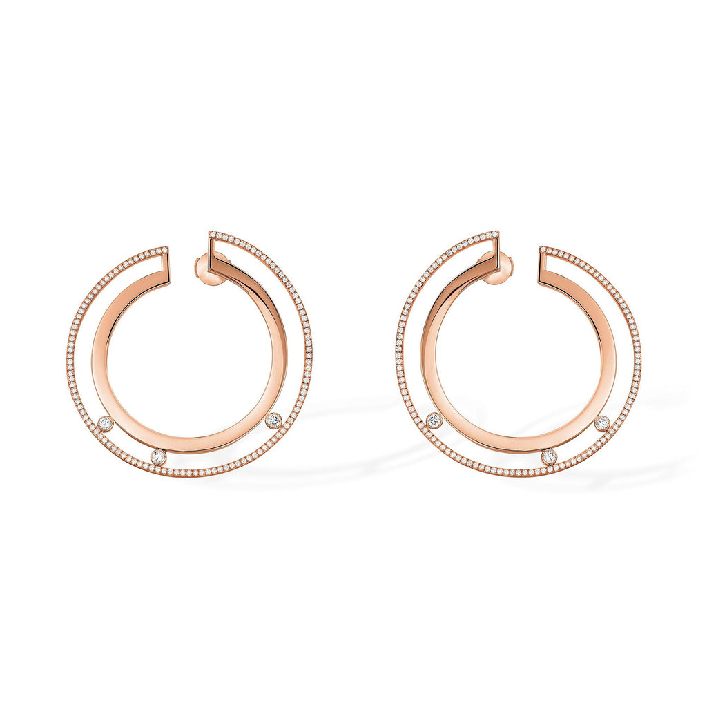 Messika Move Romane PM Ohrringe (06689-PG) aus Roségold mit Diamant