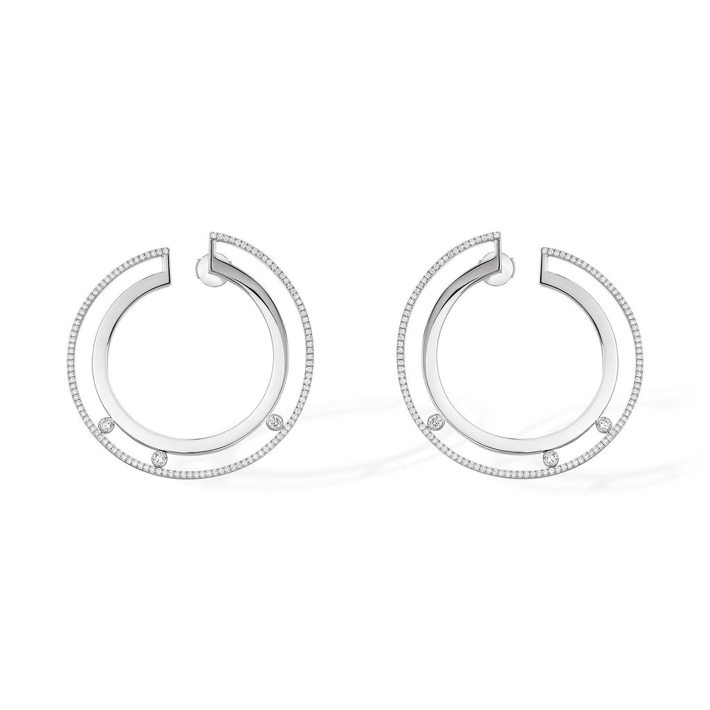 Messika Move Romane PM Ohrringe (06689-WG) aus Weißgold mit Diamant