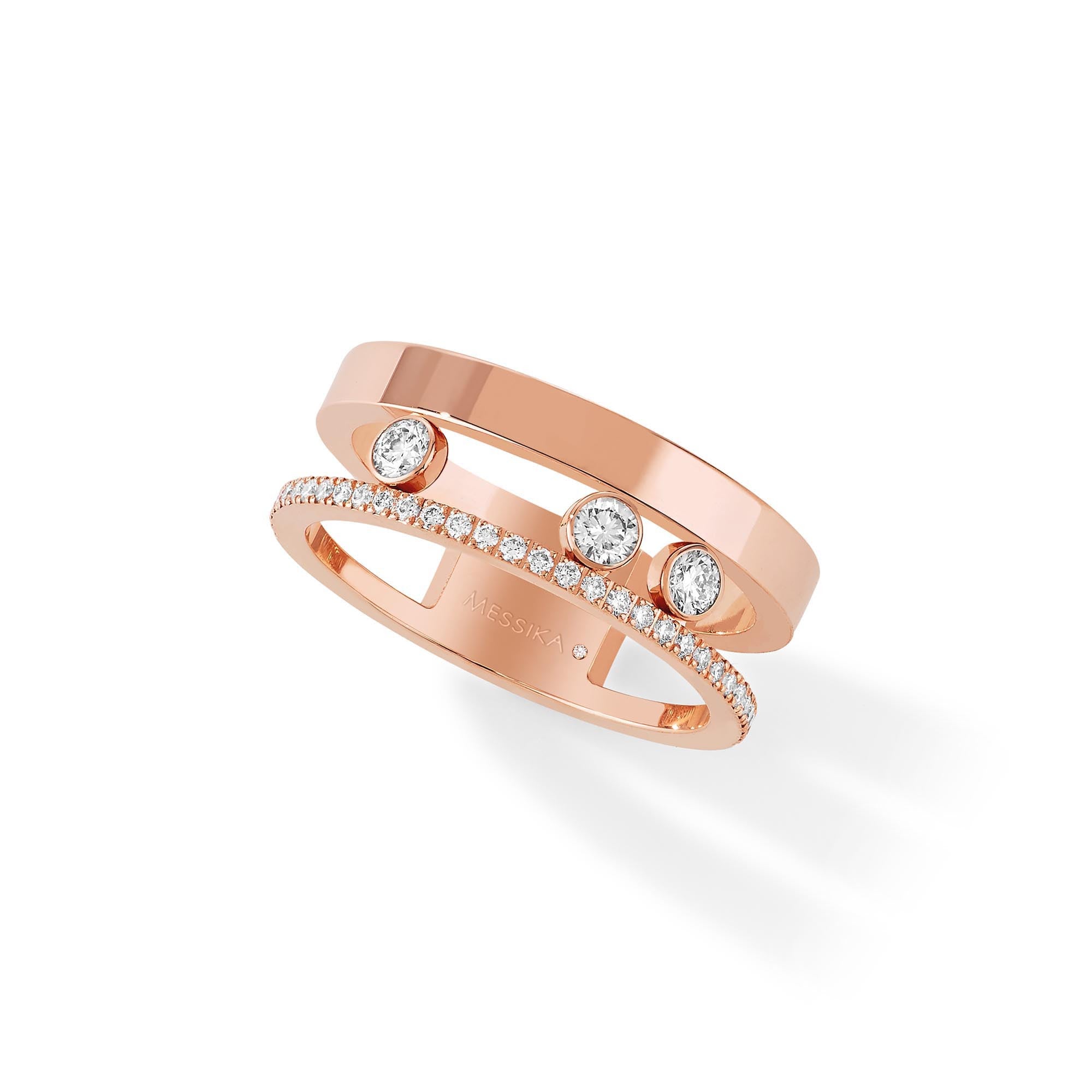 Messika Move Romane Ring (06516-PG) aus Roségold mit Diamant