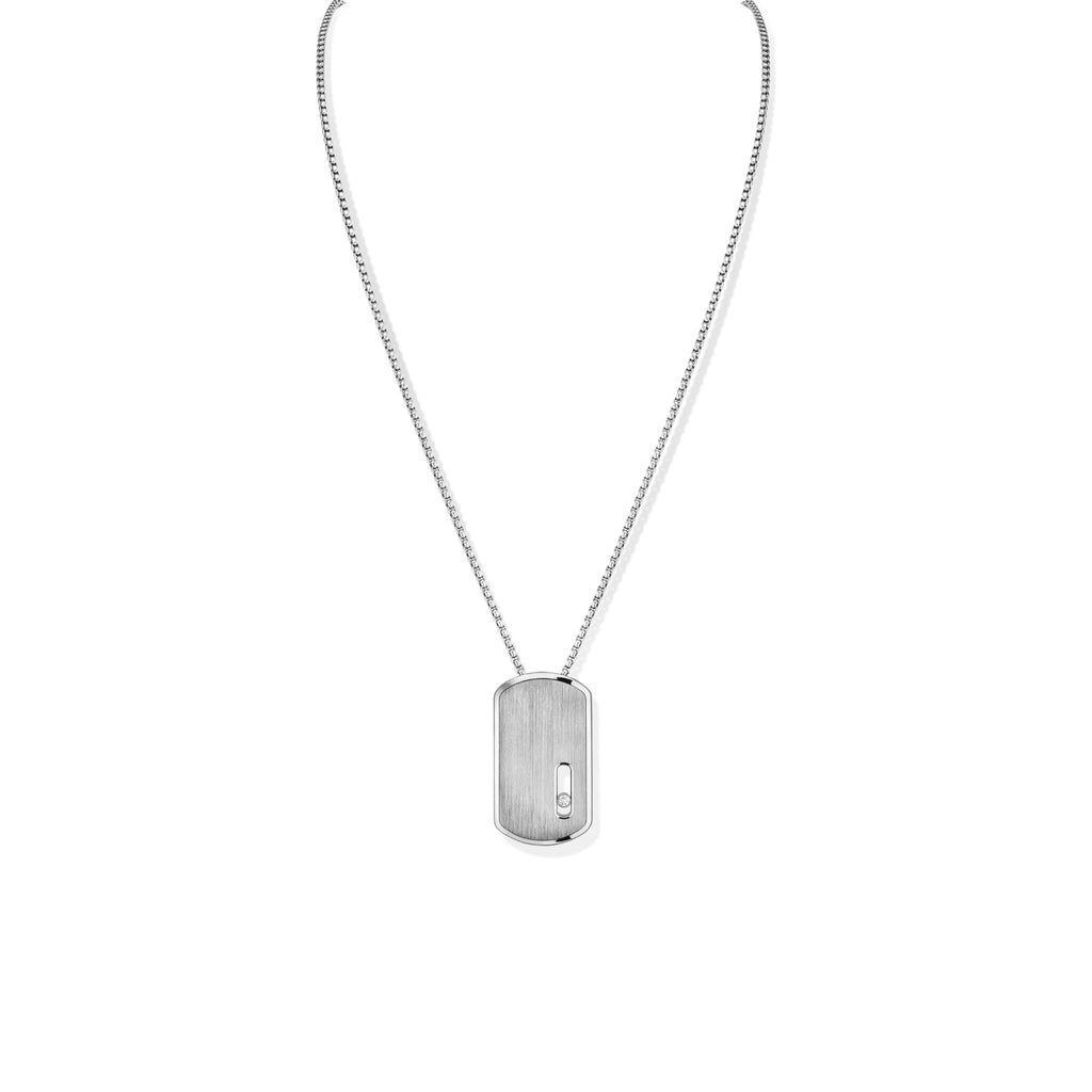 Messika Move Titanium Anhänger mit Halskette (12538-TN) aus Titan mit Diamant