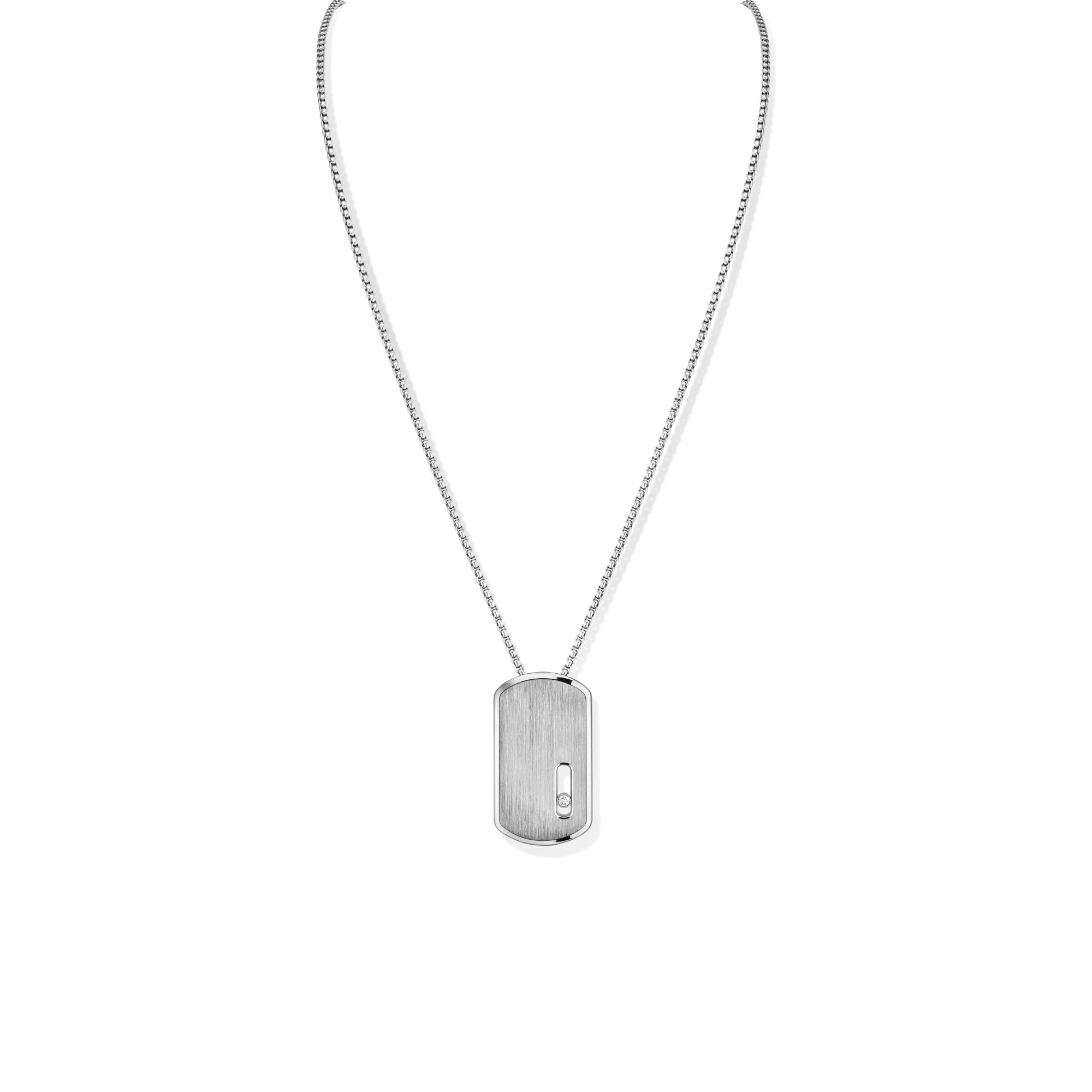 Messika Move Titanium Anhänger mit Halskette (12538-TN) aus Titan mit Diamant
