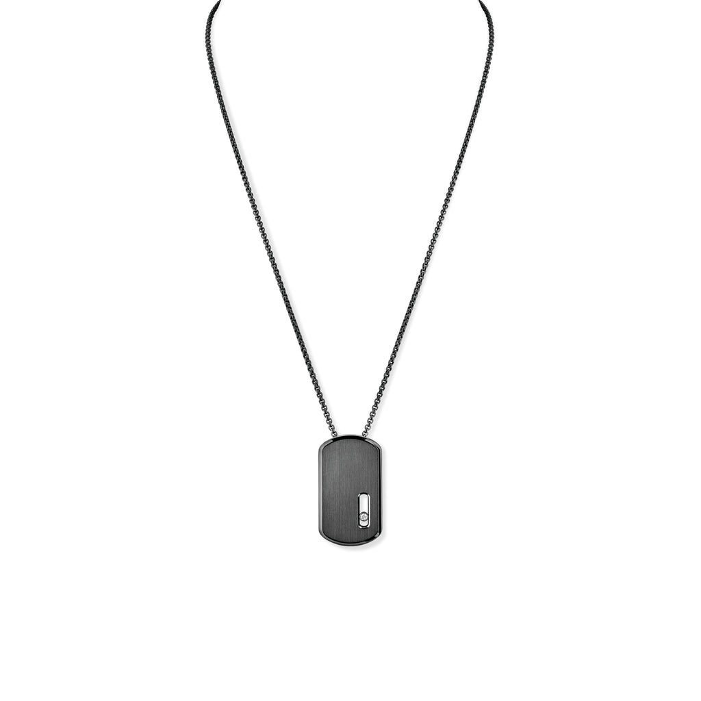 Messika Move Titanium Anhänger mit Halskette (13194-TG) aus Titan mit Diamant