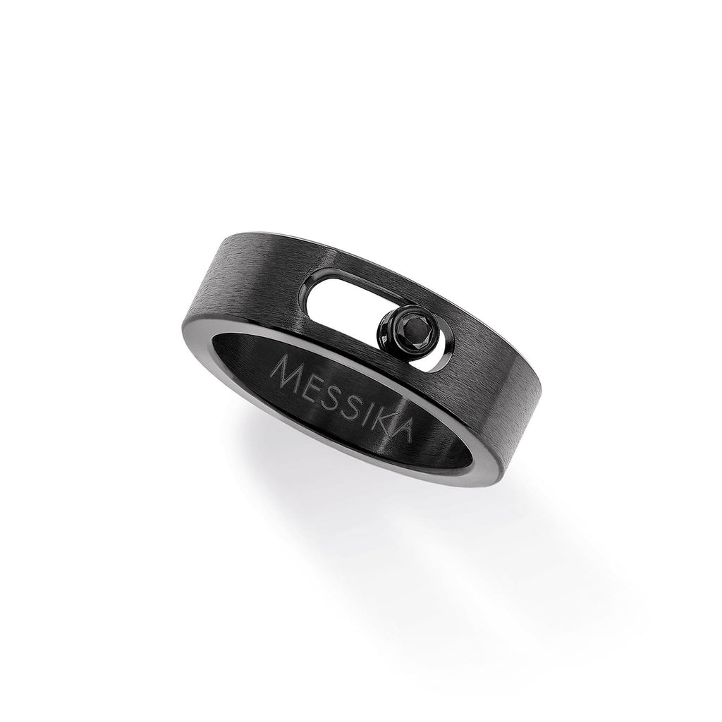 Messika Move Titanium Black PM Ring (07165-TB) aus Titan mit Diamant