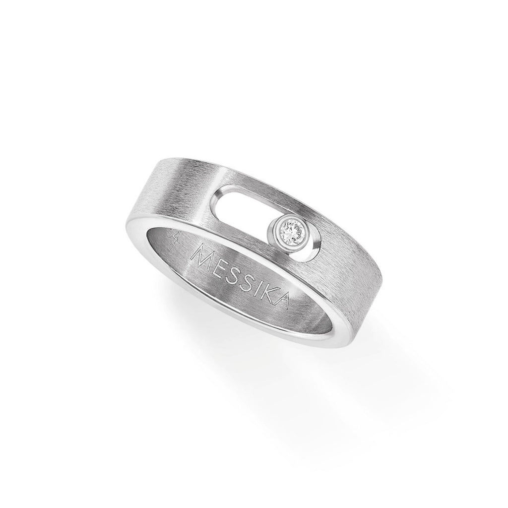Messika Move Titanium Black PM Ring (07166-TN) aus Titan mit Diamant