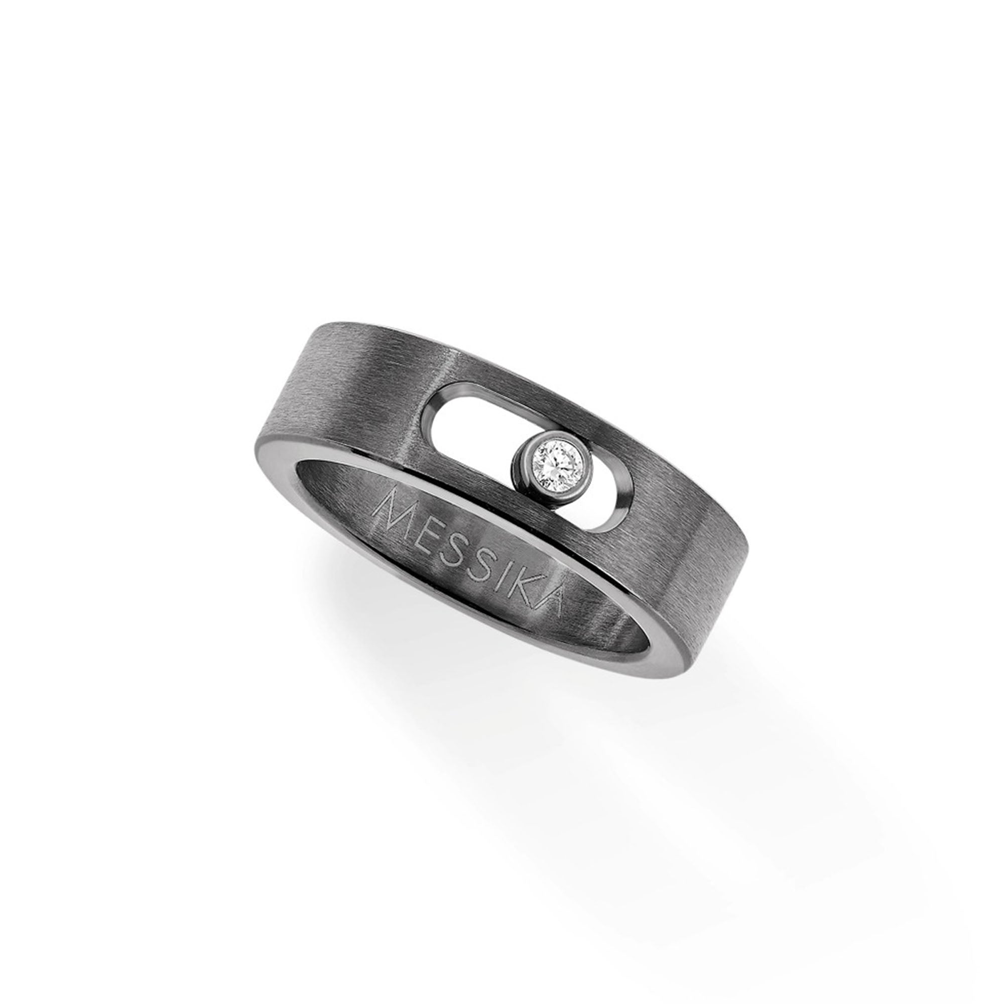 Messika Move Titanium Graphite PM Ring (07164-TG) aus Titan mit Diamant