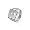 Messika Move Titanium Naturel Siegelring (13771-TN) aus Titan mit Diamant