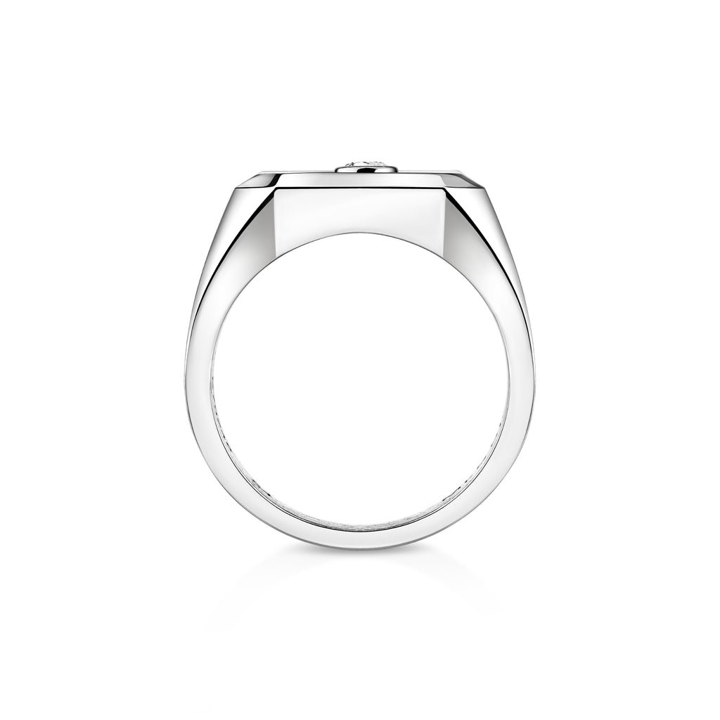 Messika Move Titanium Naturel Siegelring mit Diamanten (13832-TN) aus Titan mit Diamant