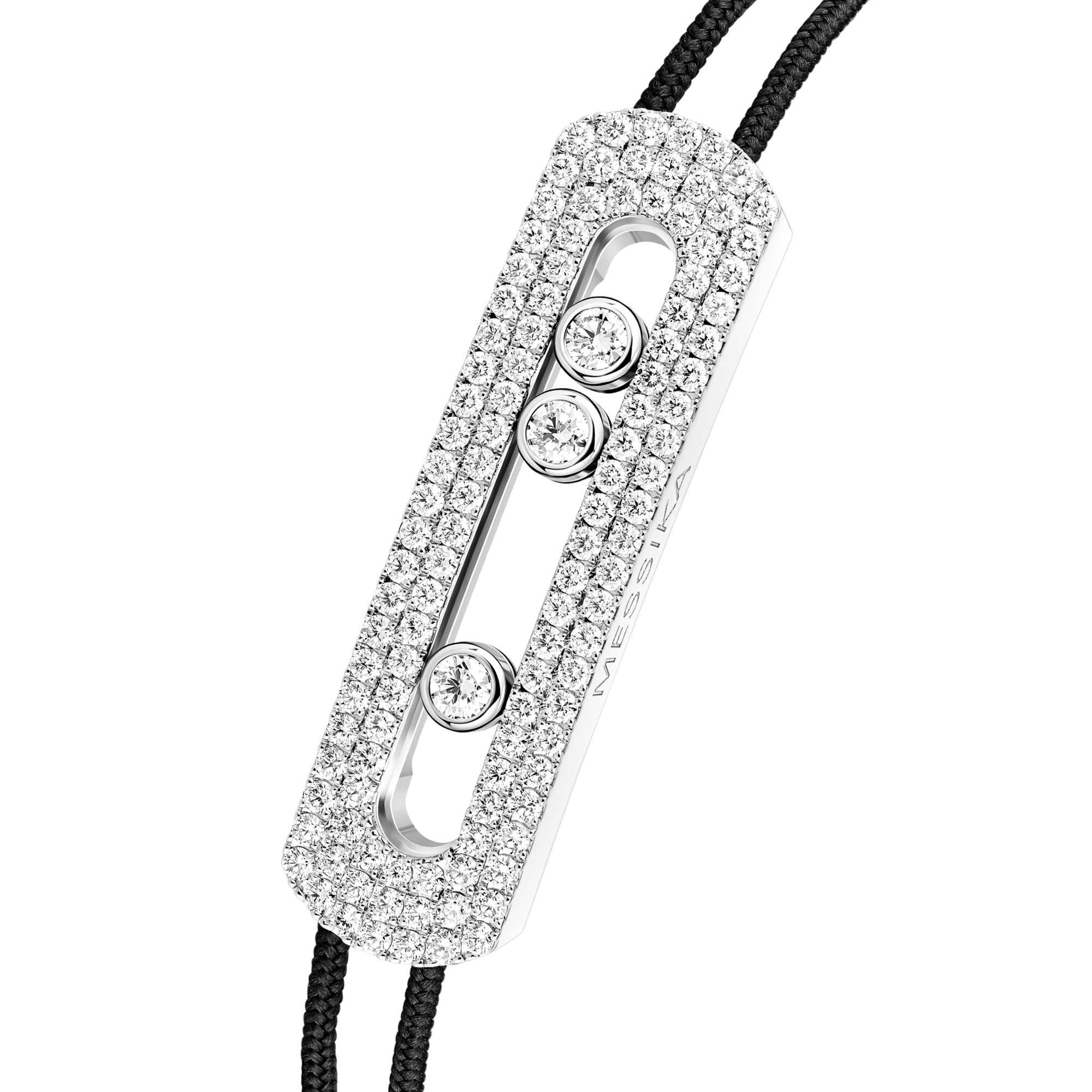 Messika Move Titanium XL Armband mit Schnur (14379-TN) aus Titan mit Diamant