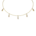 Messika Move Uno Choker Kette mit Quasten (12150-YG) aus Gelbgold mit Diamant