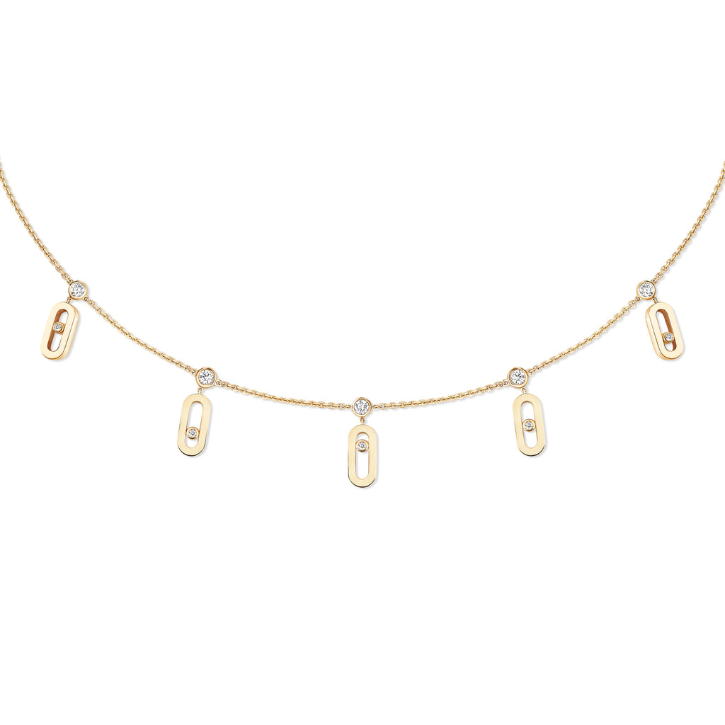 Messika Move Uno Choker mit Quaste (14588-YG) aus Gelbgold mit Diamant