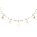 Messika Move Uno Choker mit Quaste (14588-YG) aus Gelbgold mit Diamant