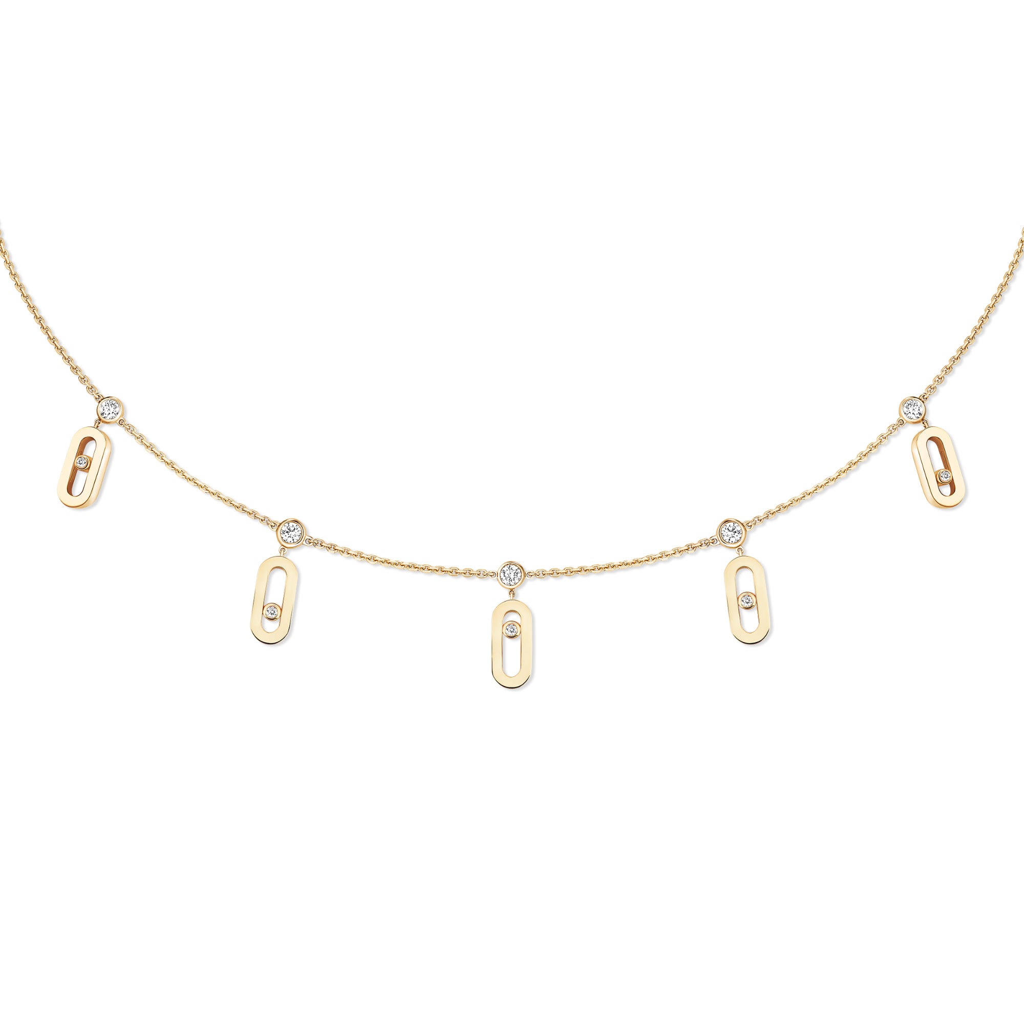 Messika Move Uno Choker mit Quaste (14588-YG) aus Gelbgold mit Diamant