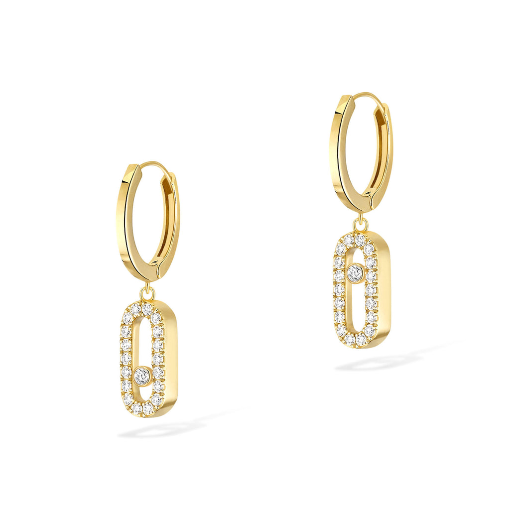 Messika Move Uno Creolen (12037-YG) aus Gelbgold mit Diamant