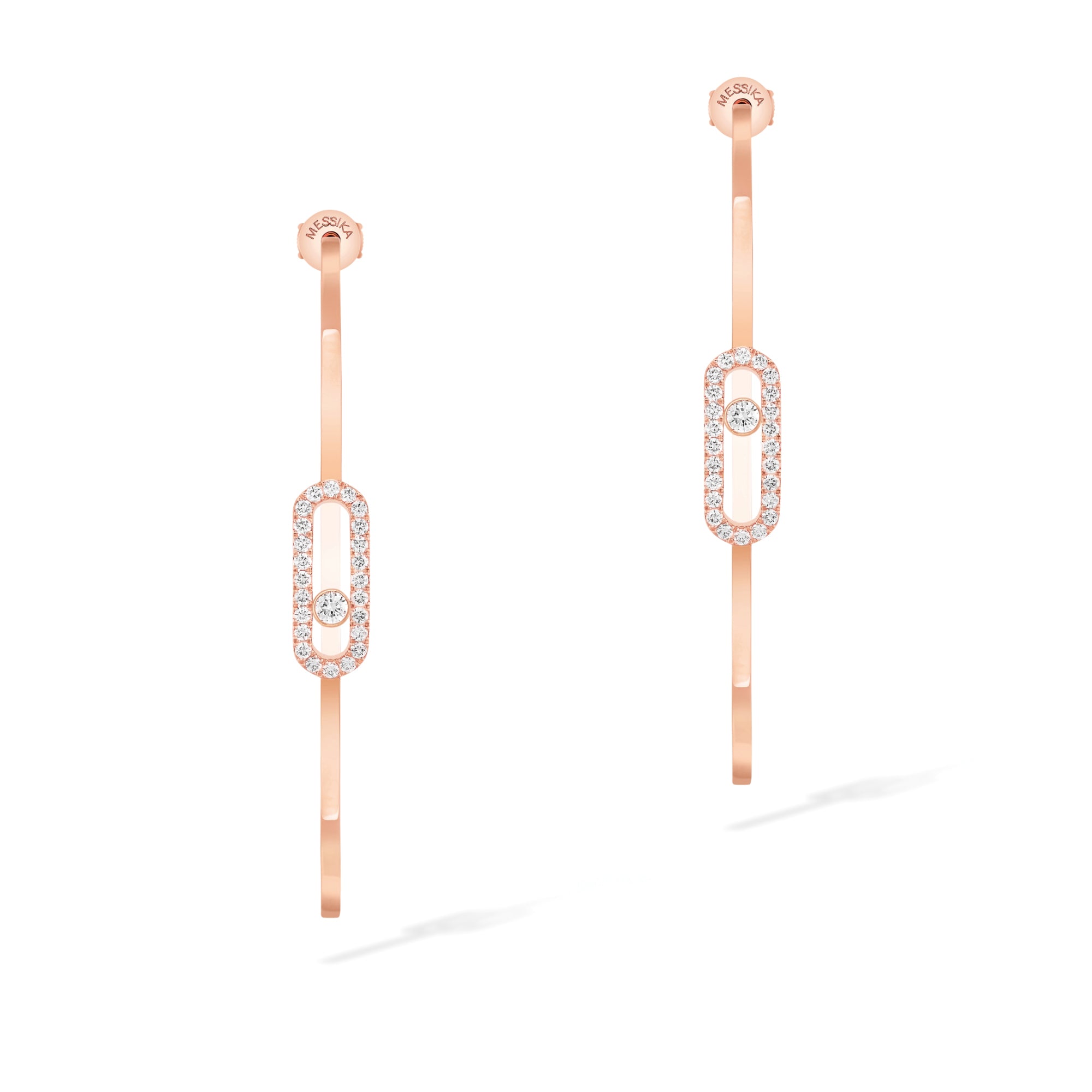 Messika Move Uno Creolen (12468-PG) aus Roségold mit Diamant