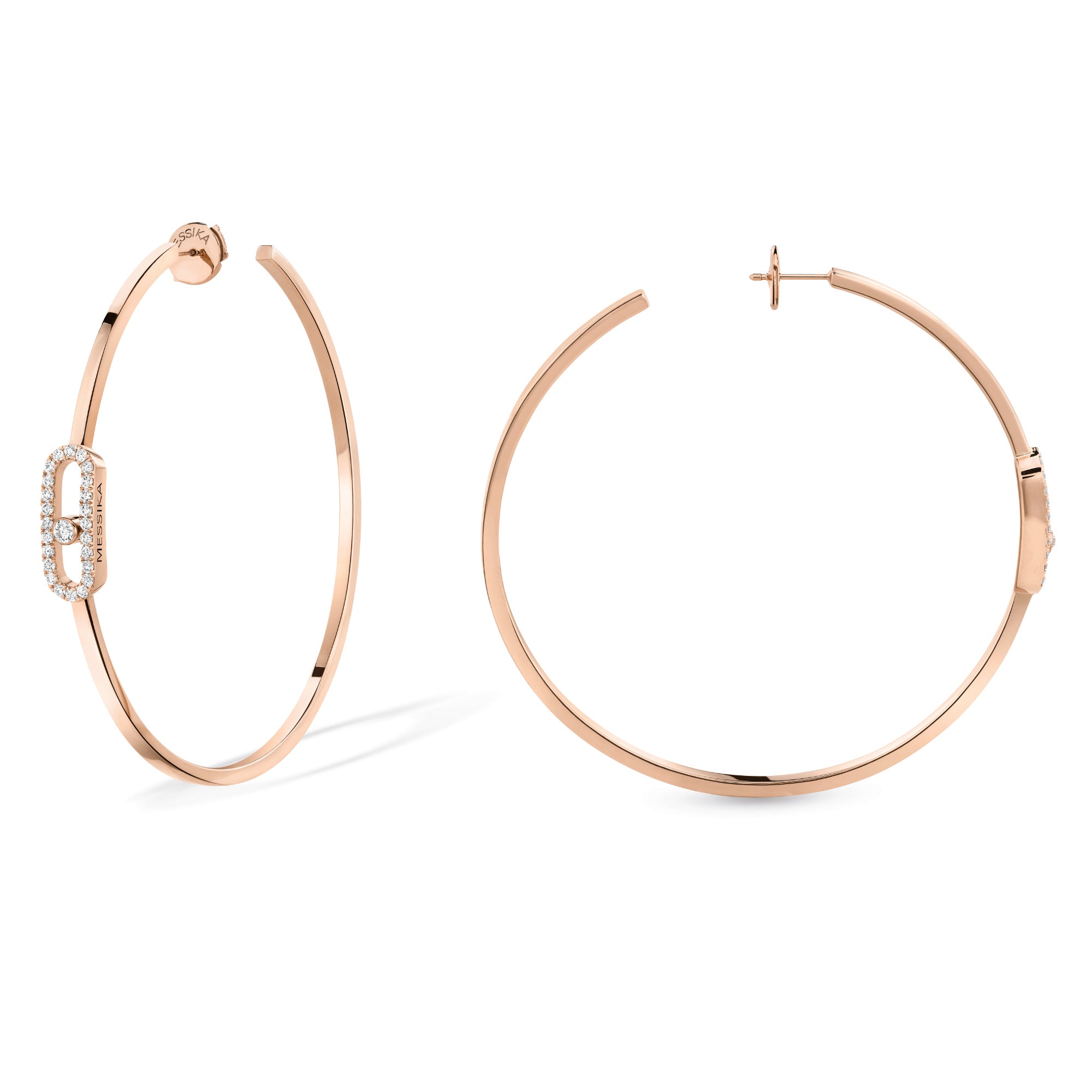 Messika Move Uno Creolen (12468-PG) aus Roségold mit Diamant