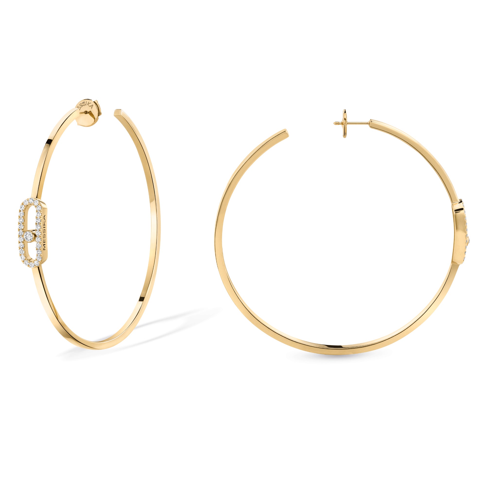 Messika Move Uno Creolen (12468-YG) aus Gelbgold mit Diamant