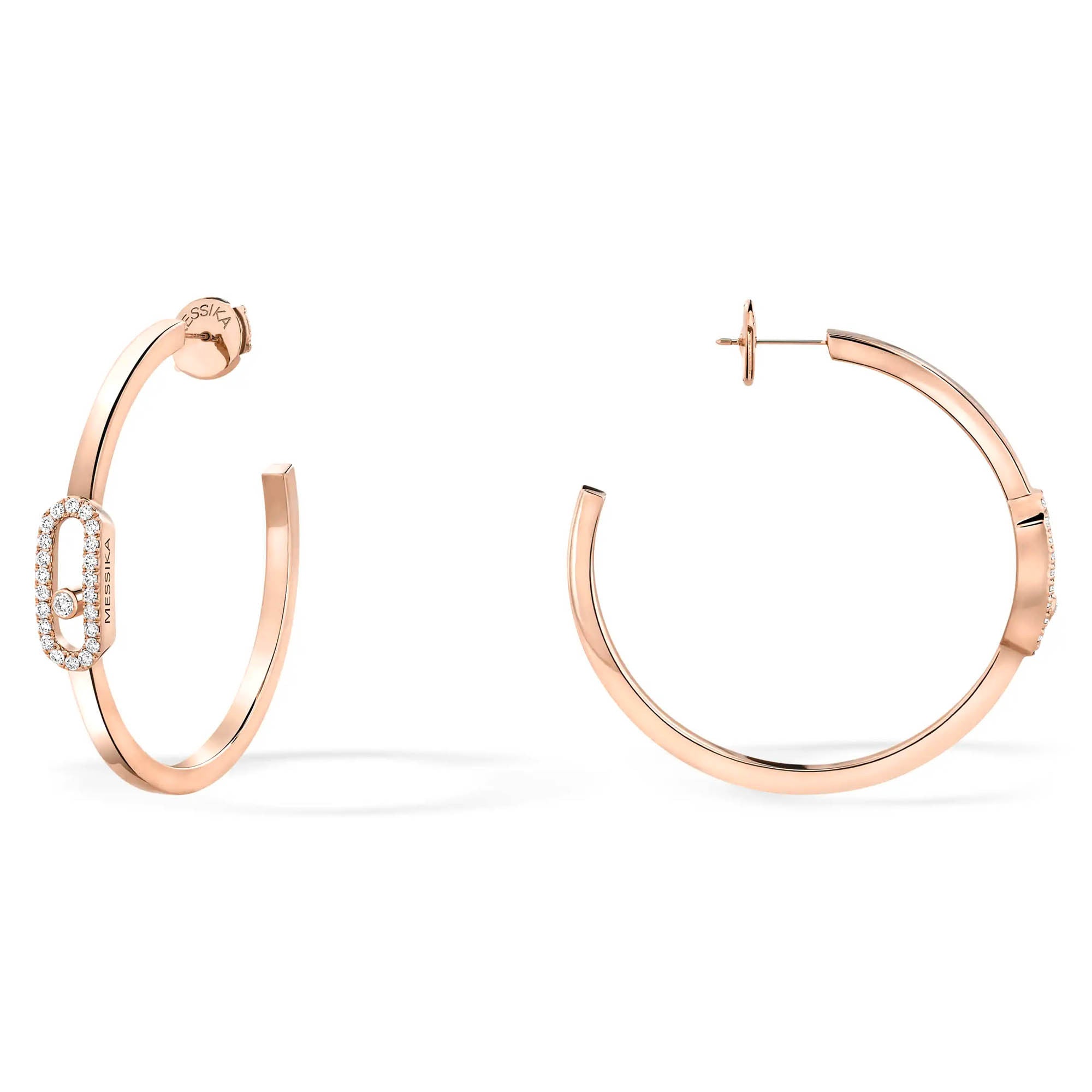Messika Move Uno Creolen KM (12485-PG) aus Roségold mit Diamant