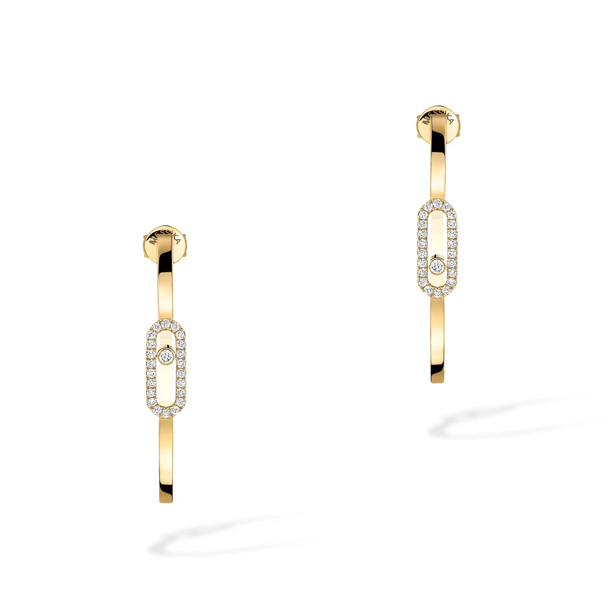 Messika Move Uno Creolen KM (12485-YG) aus Gelbgold mit Diamant