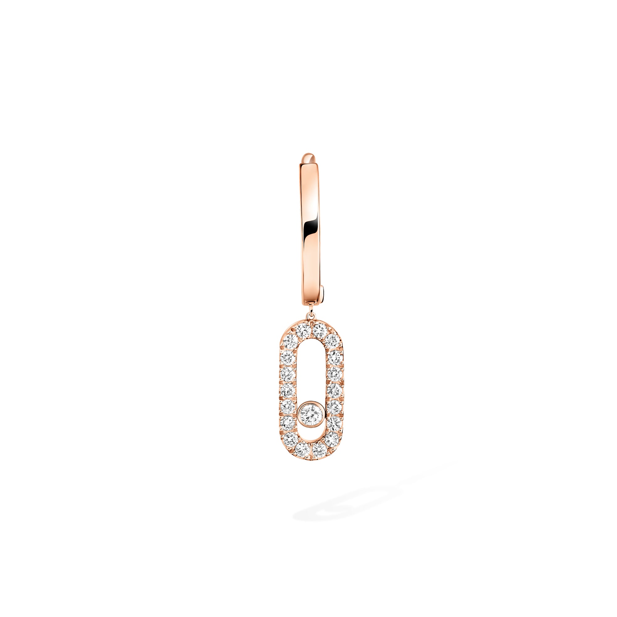 Messika Move Uno einzelner Creole (12302-PG) aus Roségold mit Diamant