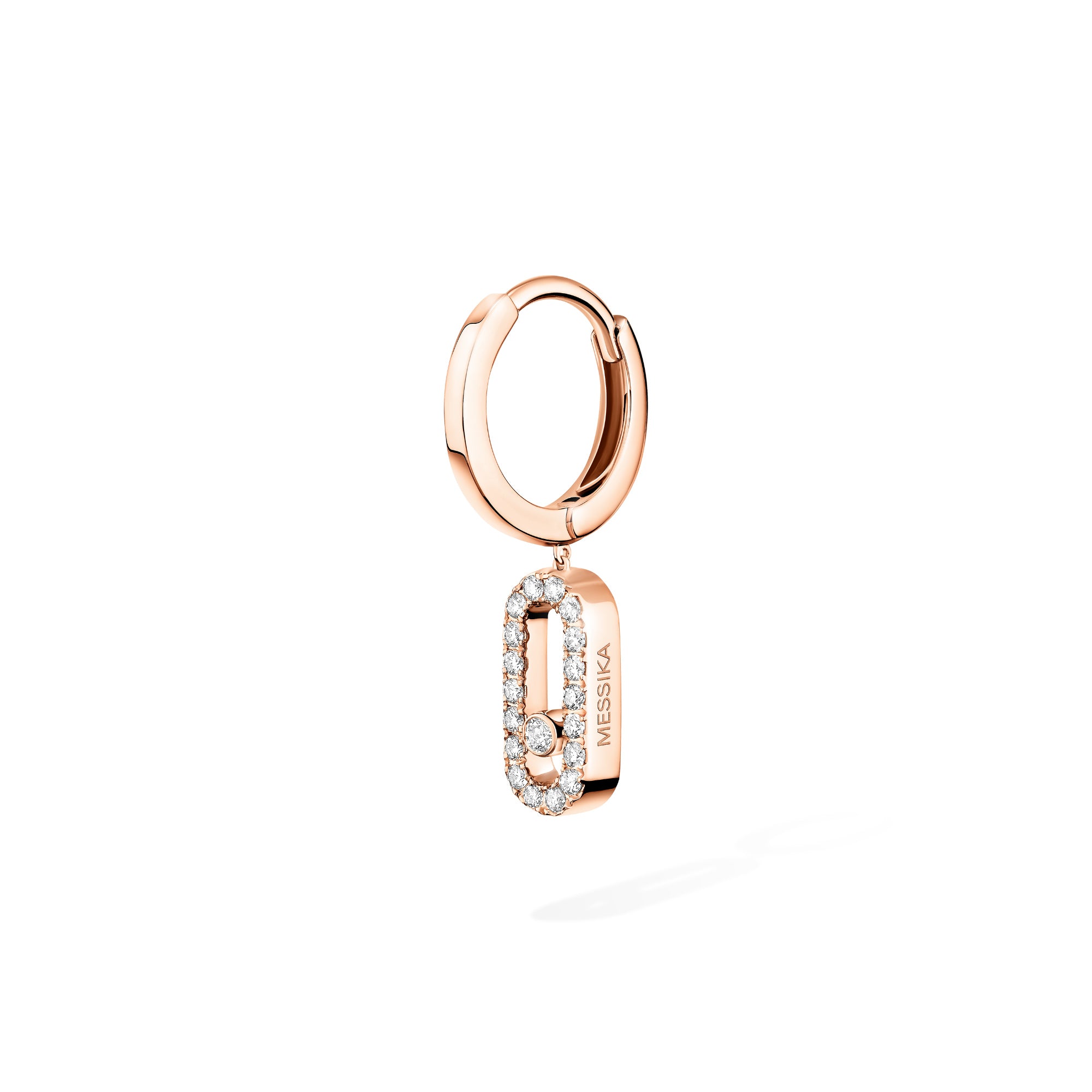 Messika Move Uno einzelner Creole (12302-PG) aus Roségold mit Diamant